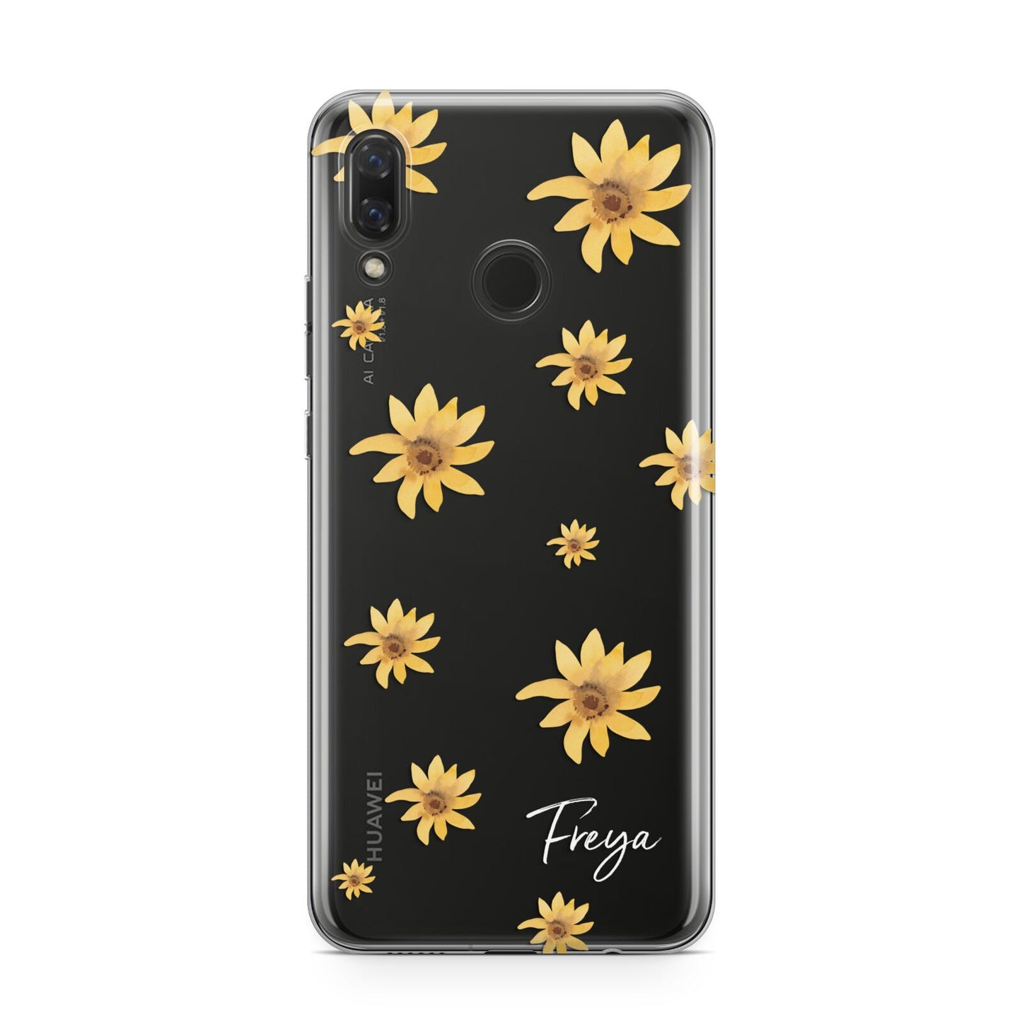 Personalised Yellow Lily Huawei Nova 3 Phone Case