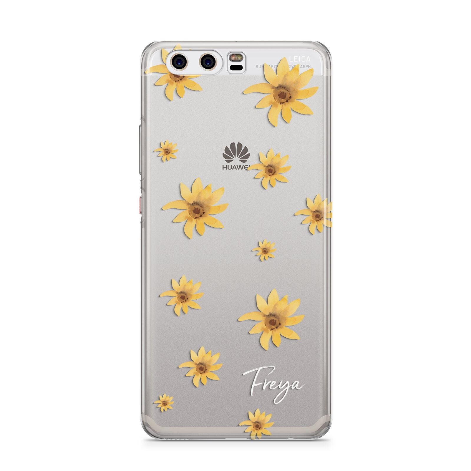 Personalised Yellow Lily Huawei P10 Phone Case