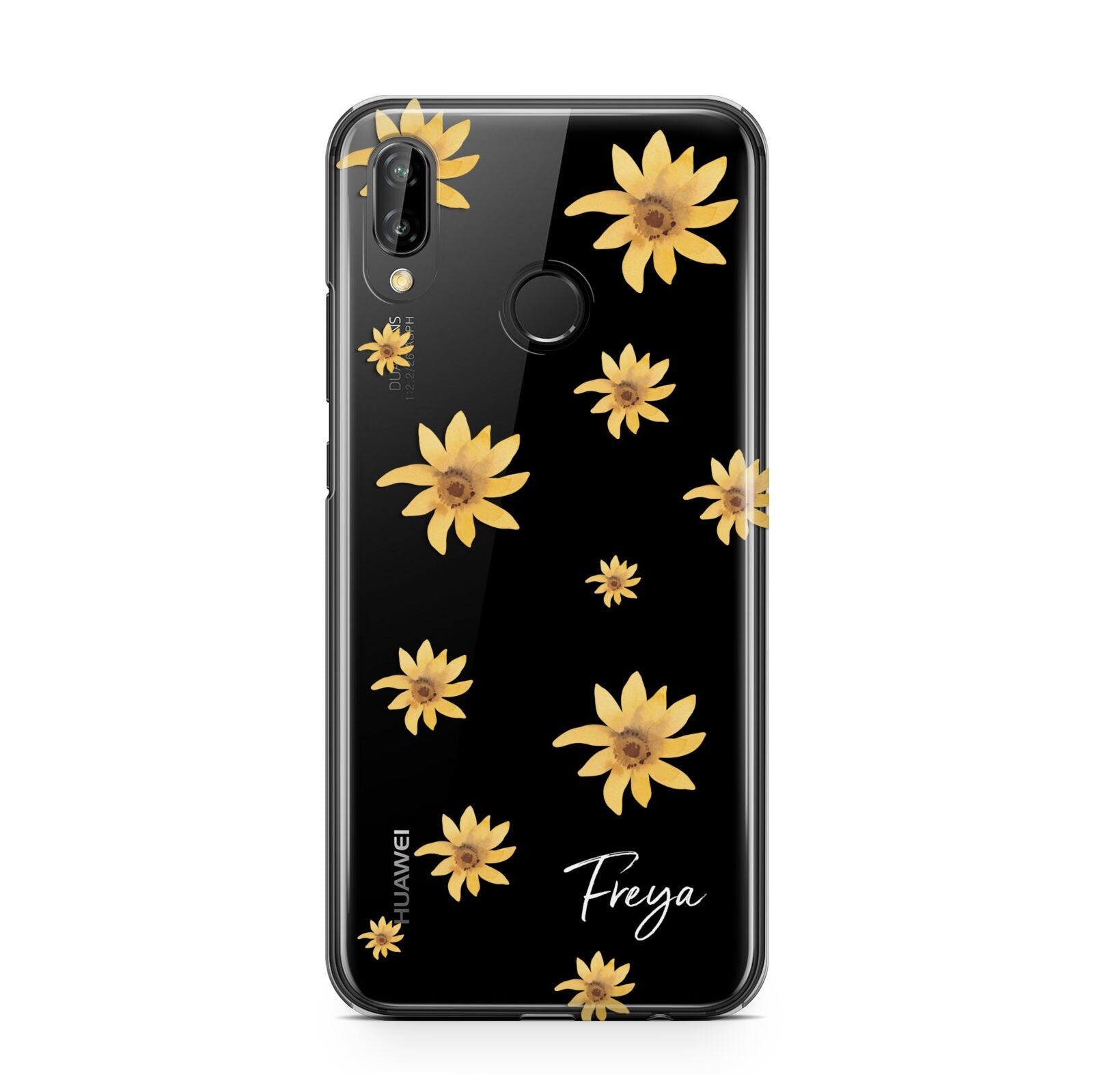 Personalised Yellow Lily Huawei P20 Lite Phone Case