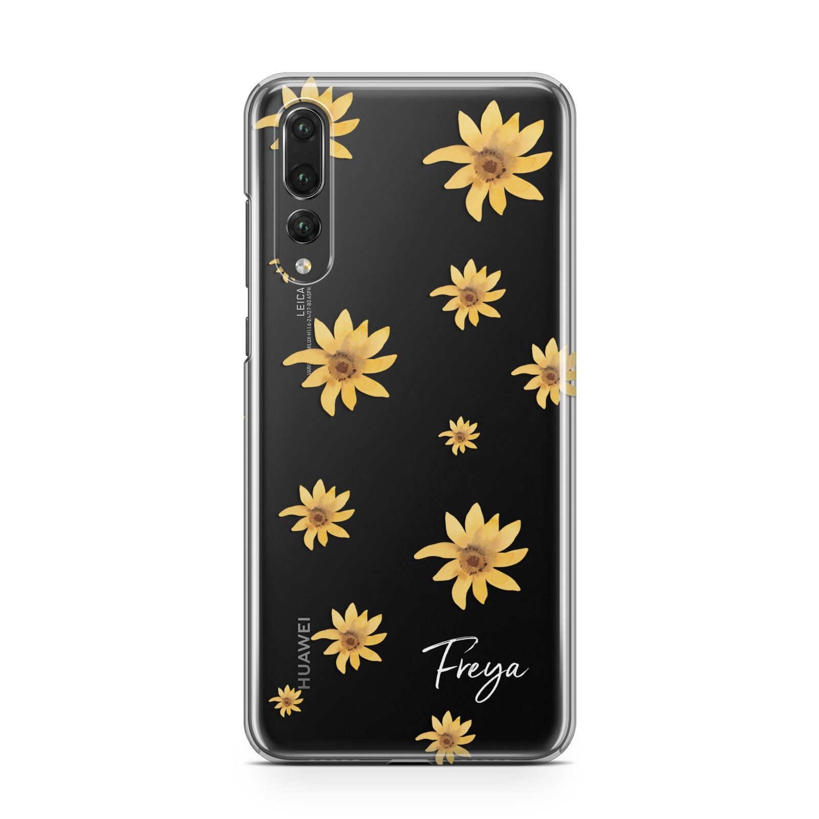 Personalised Yellow Lily Huawei P20 Pro Phone Case