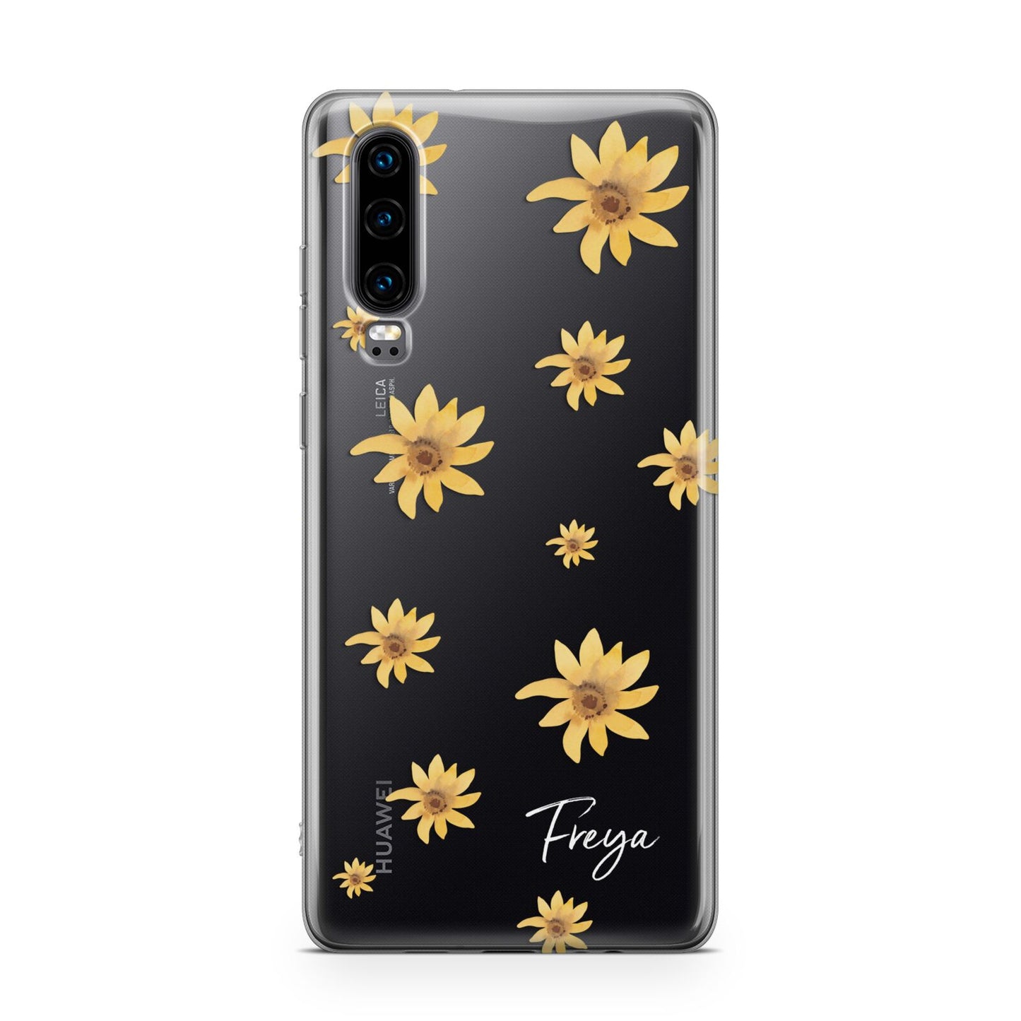 Personalised Yellow Lily Huawei P30 Phone Case