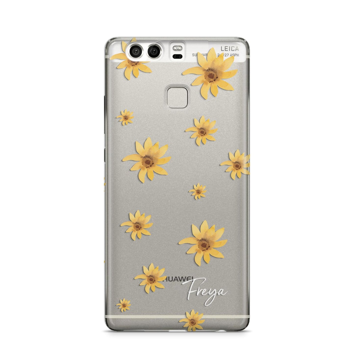 Personalised Yellow Lily Huawei P9 Case