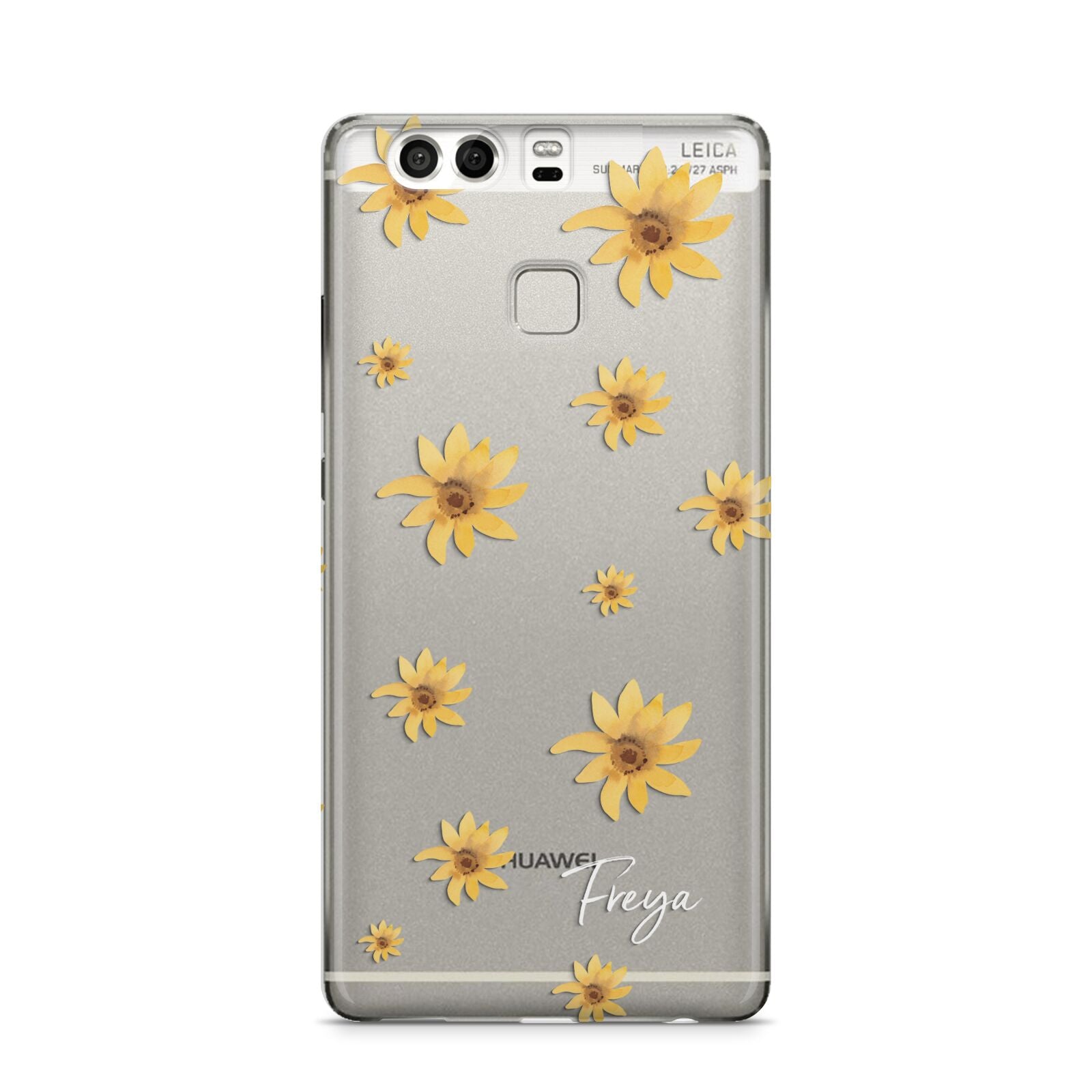 Personalised Yellow Lily Huawei P9 Case