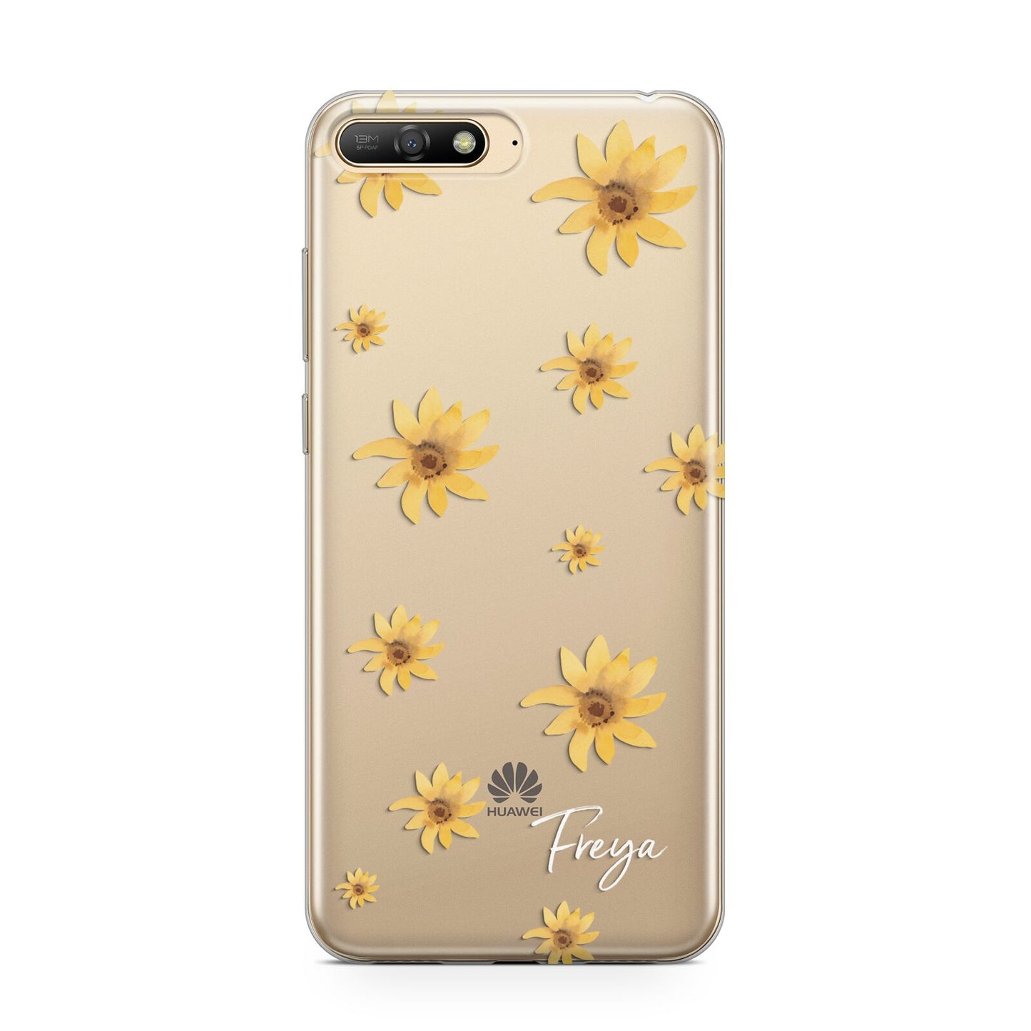 Personalised Yellow Lily Huawei Y6 2018