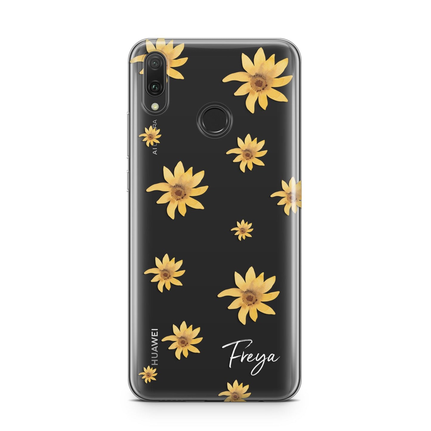 Personalised Yellow Lily Huawei Y9 2019