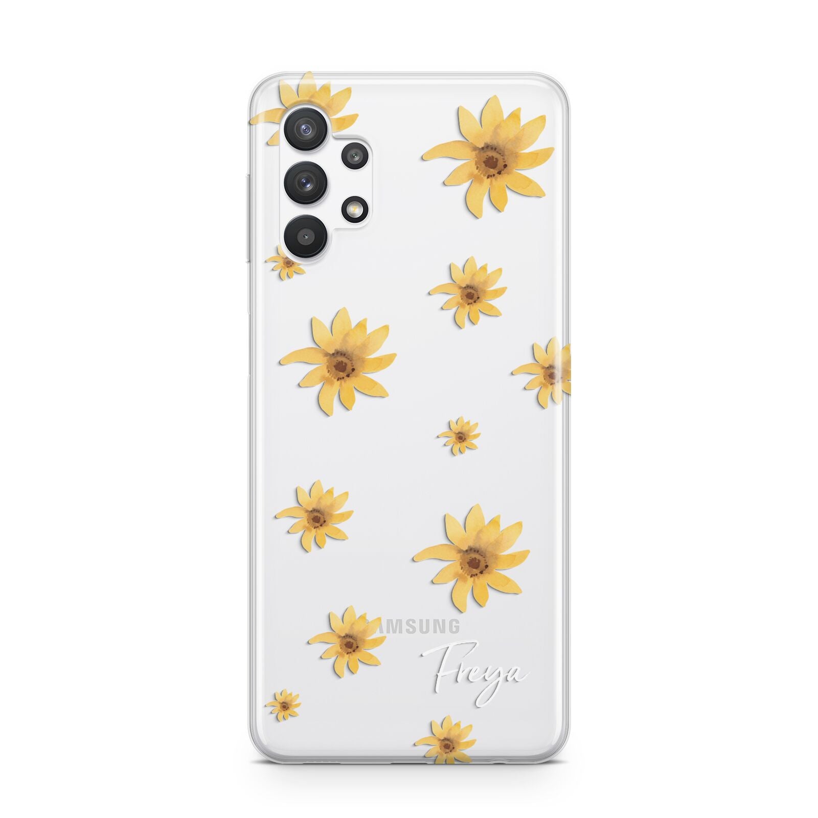 Personalised Yellow Lily Samsung A32 5G Case