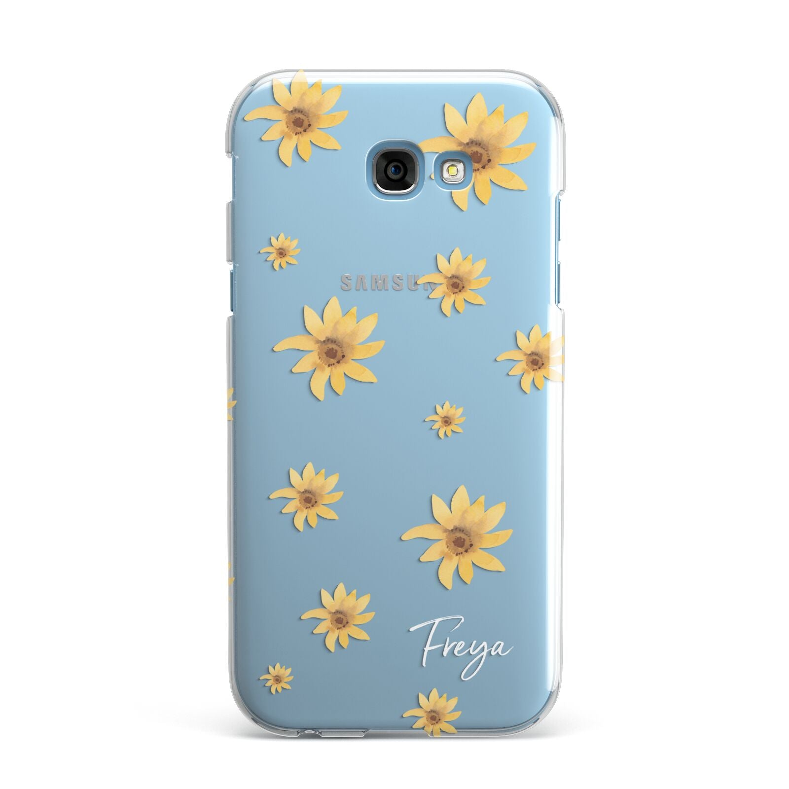 Personalised Yellow Lily Samsung Galaxy A7 2017 Case