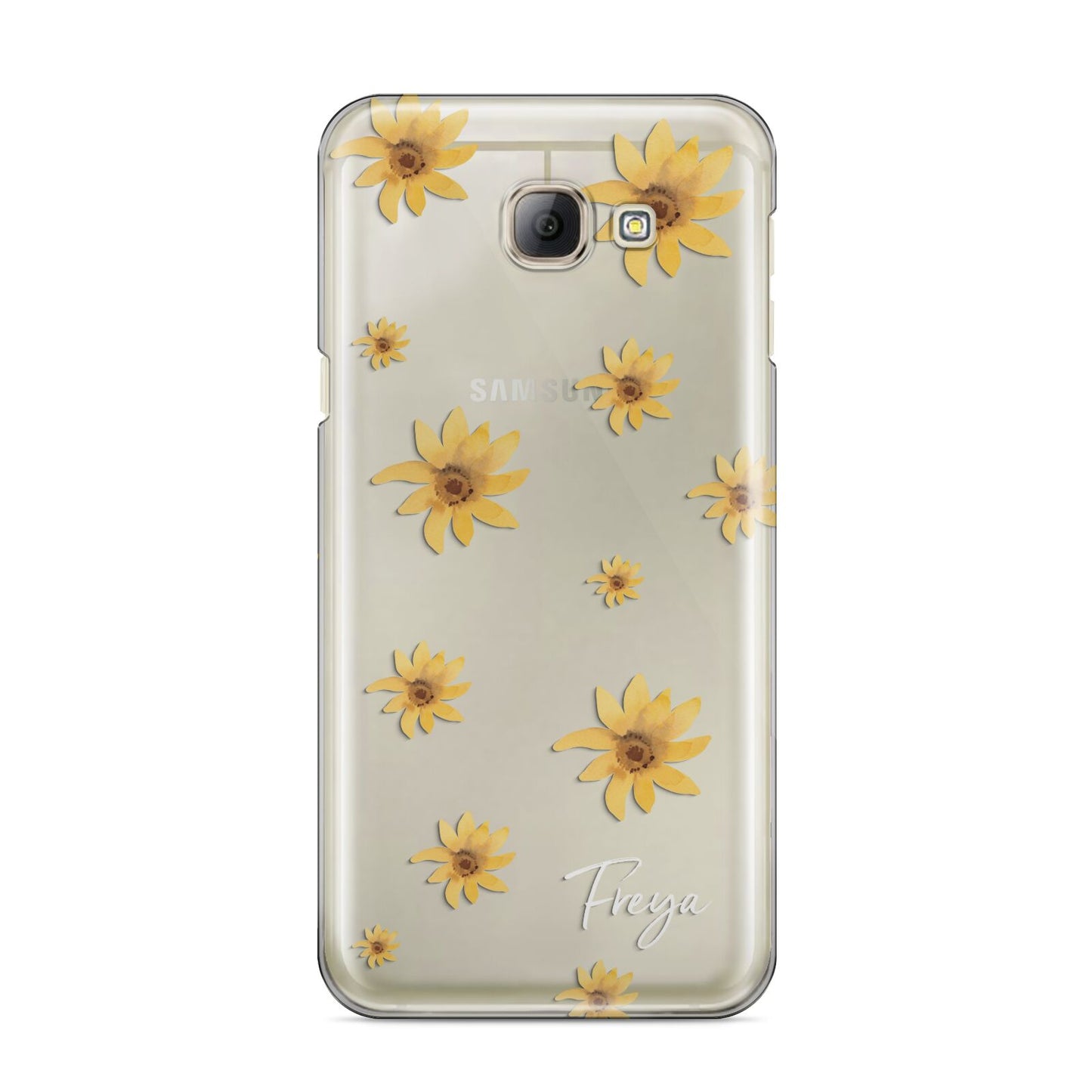 Personalised Yellow Lily Samsung Galaxy A8 2016 Case