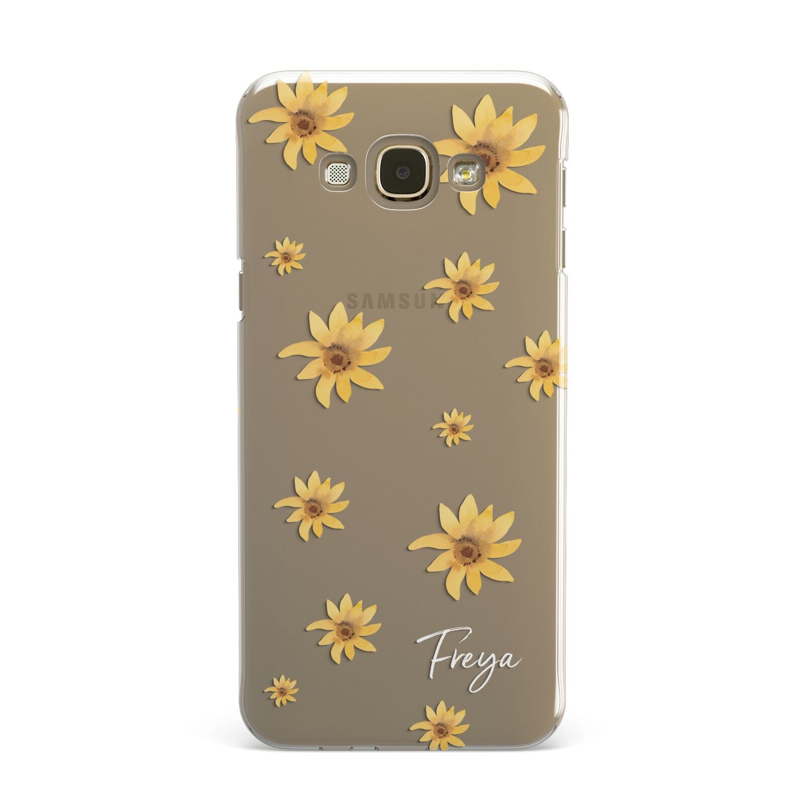 Personalised Yellow Lily Samsung Galaxy A8 Case