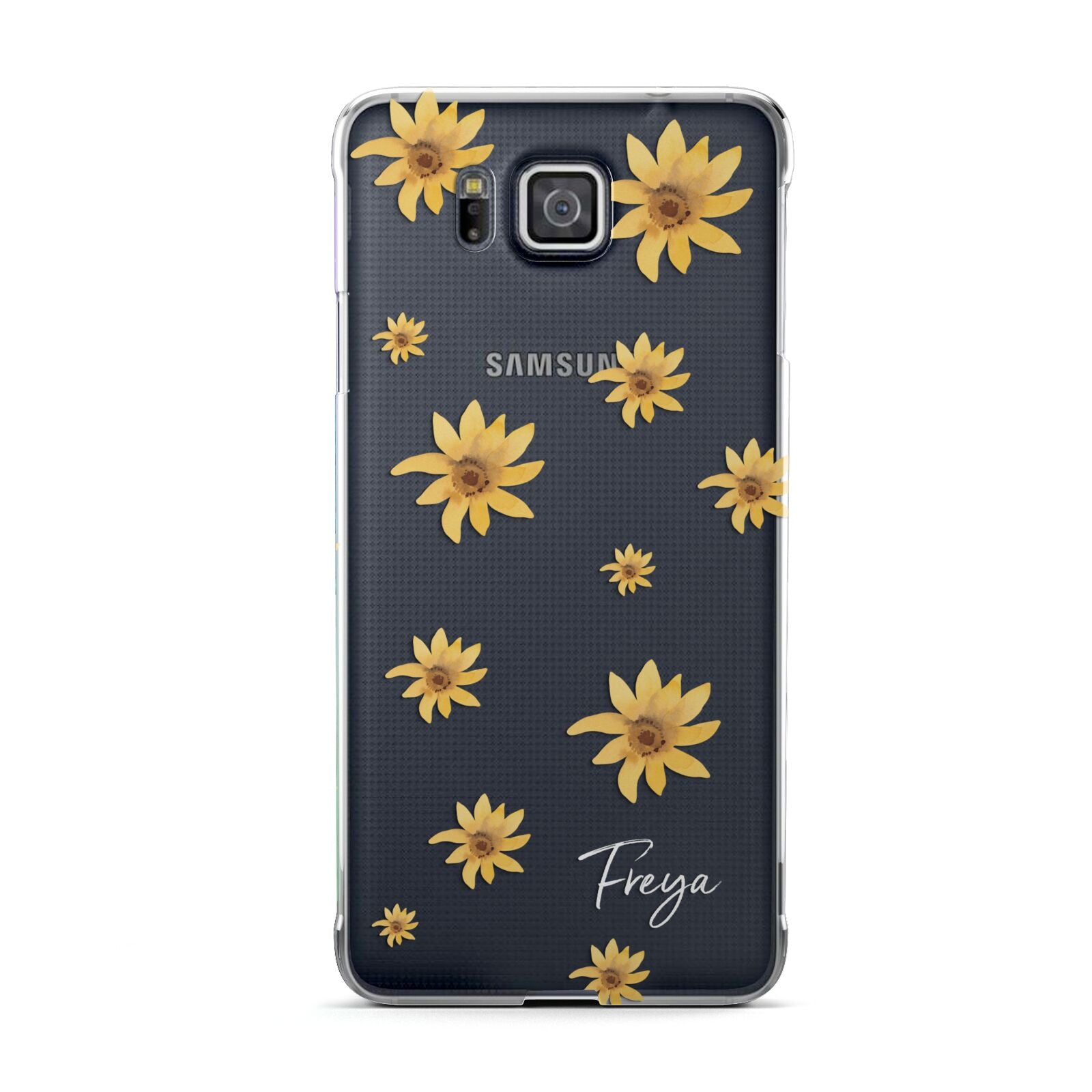 Personalised Yellow Lily Samsung Galaxy Alpha Case