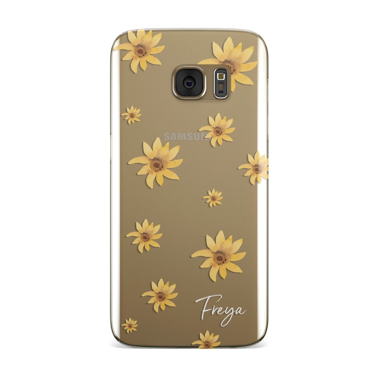 Personalised Yellow Lily Samsung Galaxy Case