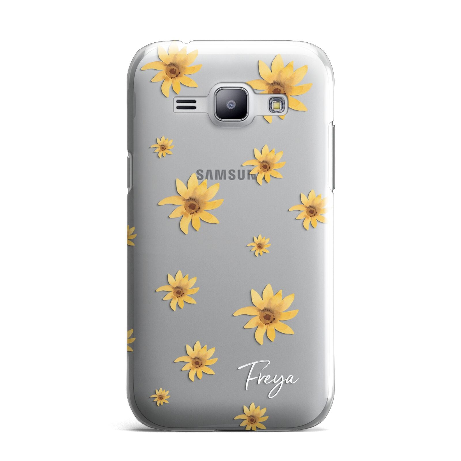 Personalised Yellow Lily Samsung Galaxy J1 2015 Case