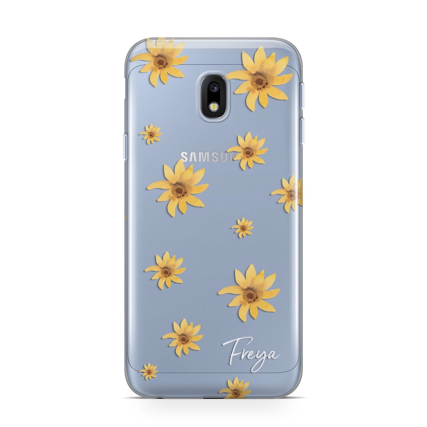 Personalised Yellow Lily Samsung Galaxy J3 2017 Case