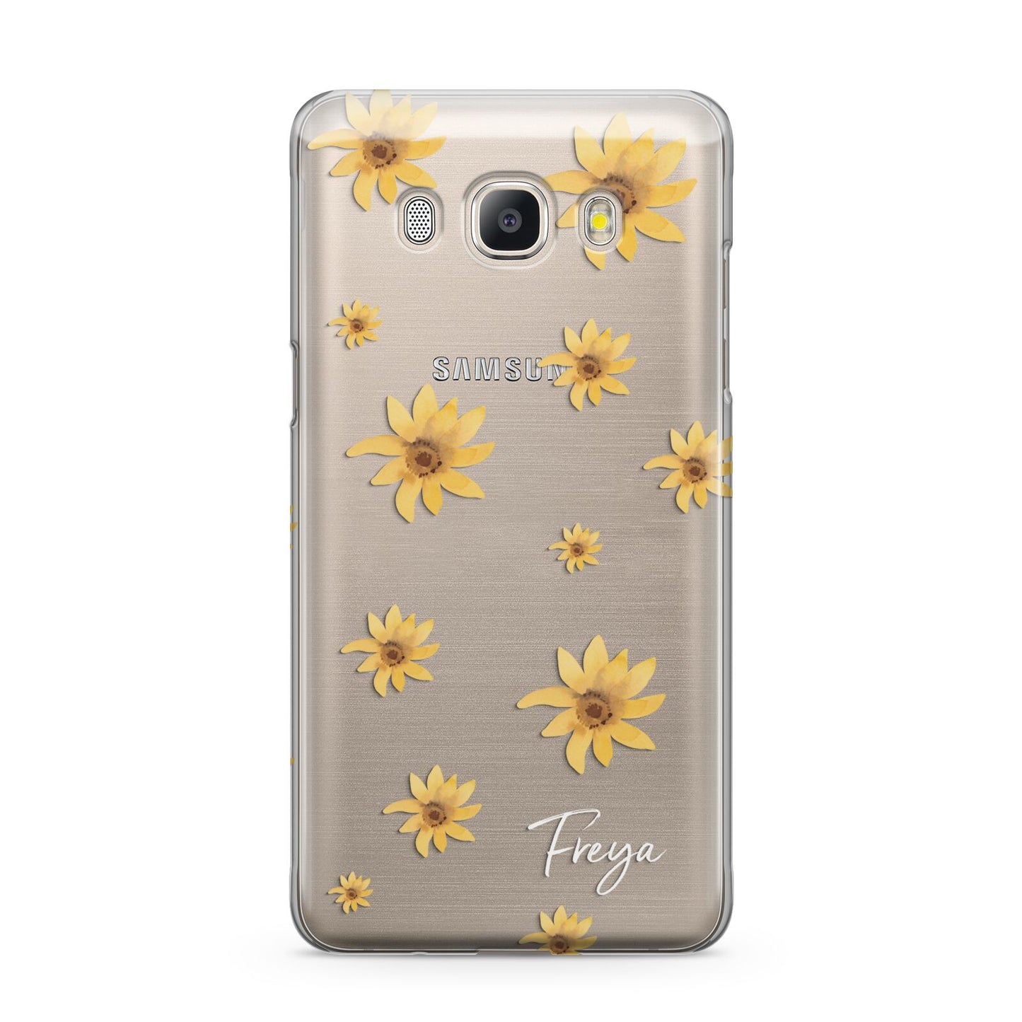 Personalised Yellow Lily Samsung Galaxy J5 2016 Case