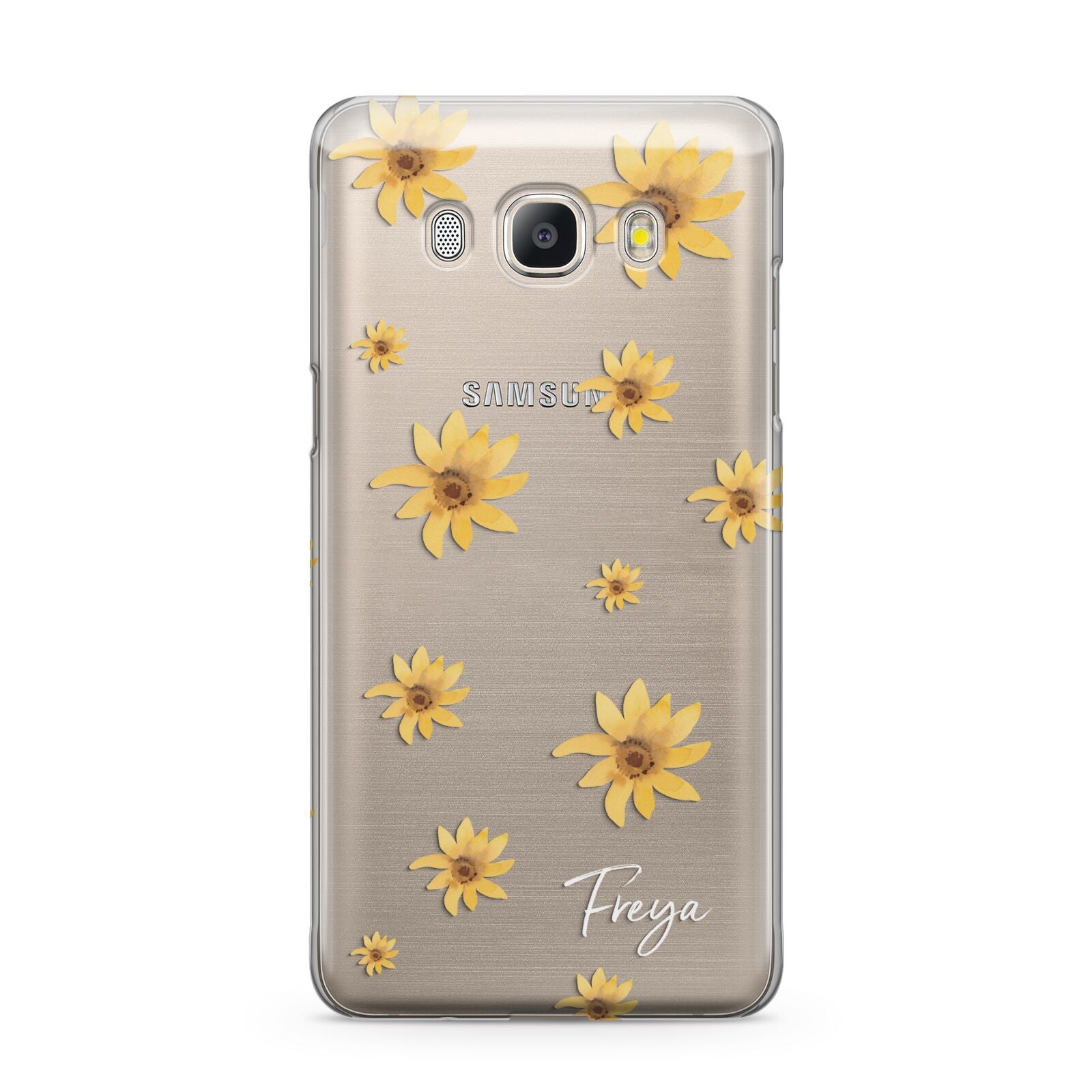 Personalised Yellow Lily Samsung Galaxy J5 2016 Case