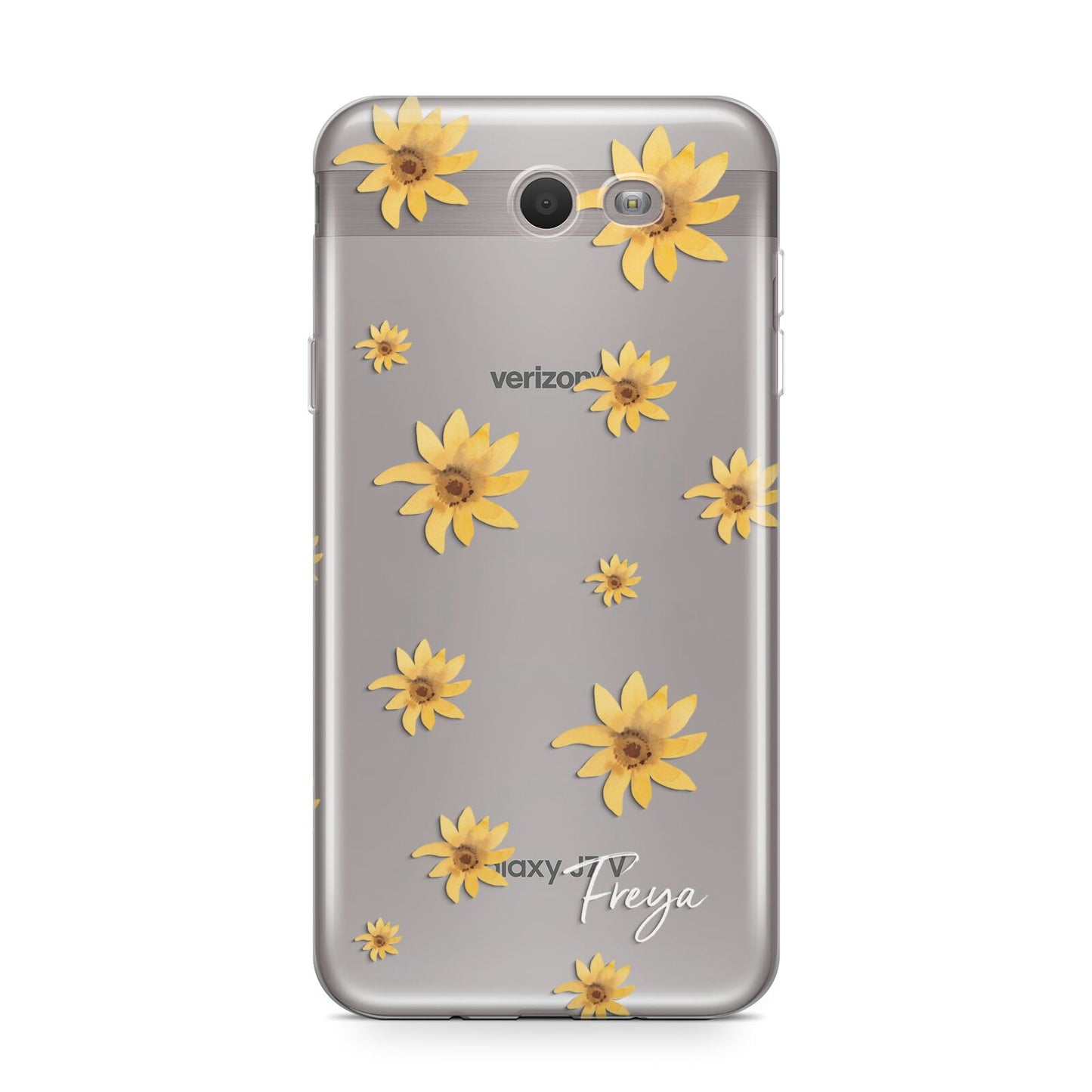 Personalised Yellow Lily Samsung Galaxy J7 2017 Case