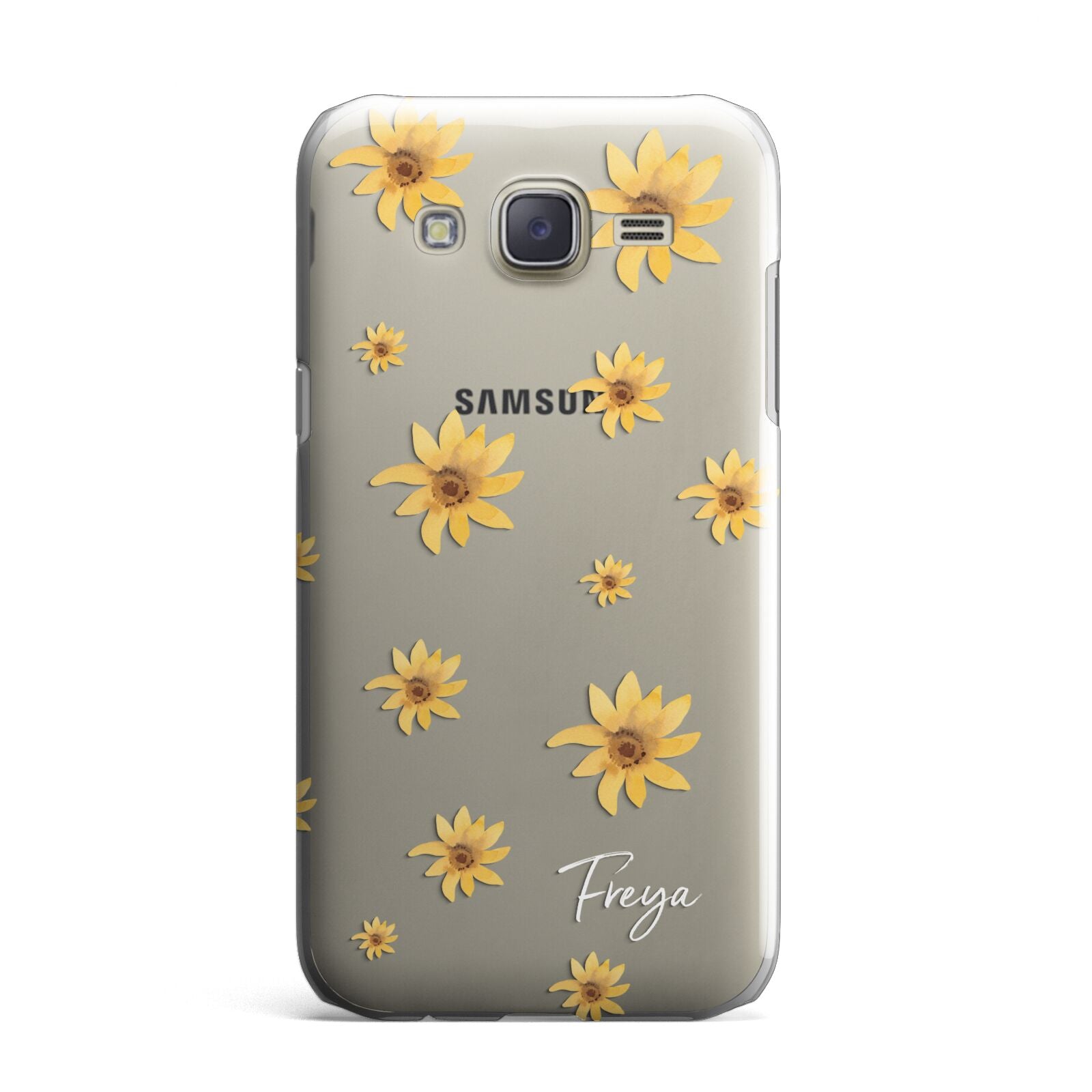 Personalised Yellow Lily Samsung Galaxy J7 Case