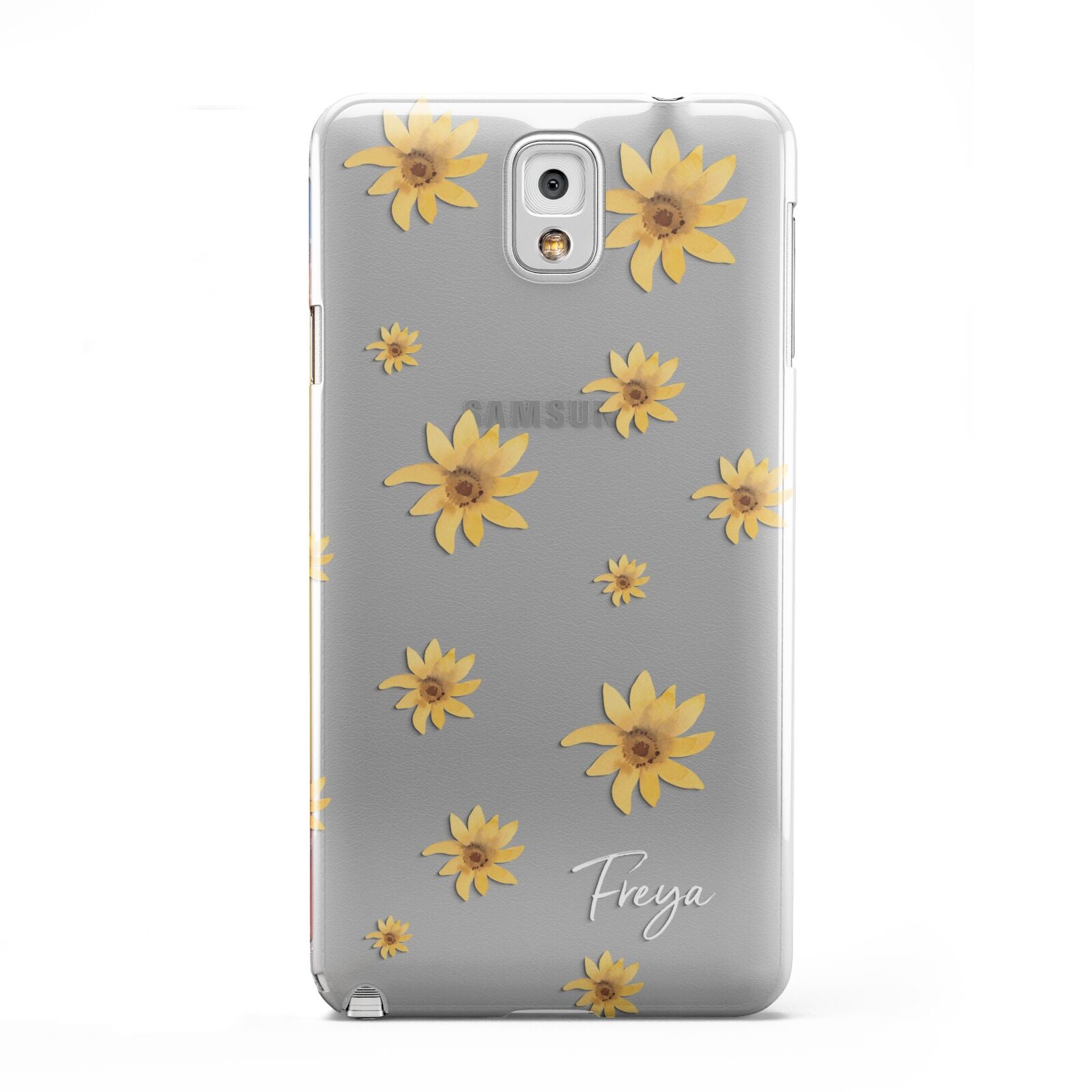 Personalised Yellow Lily Samsung Galaxy Note 3 Case