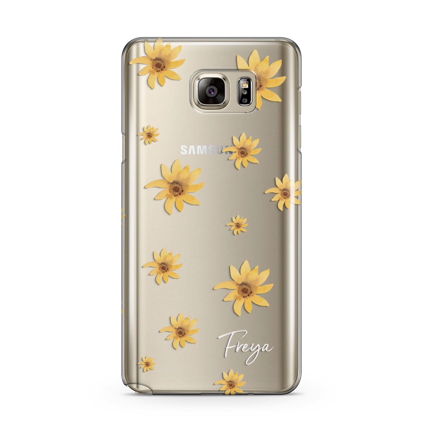 Personalised Yellow Lily Samsung Galaxy Note 5 Case