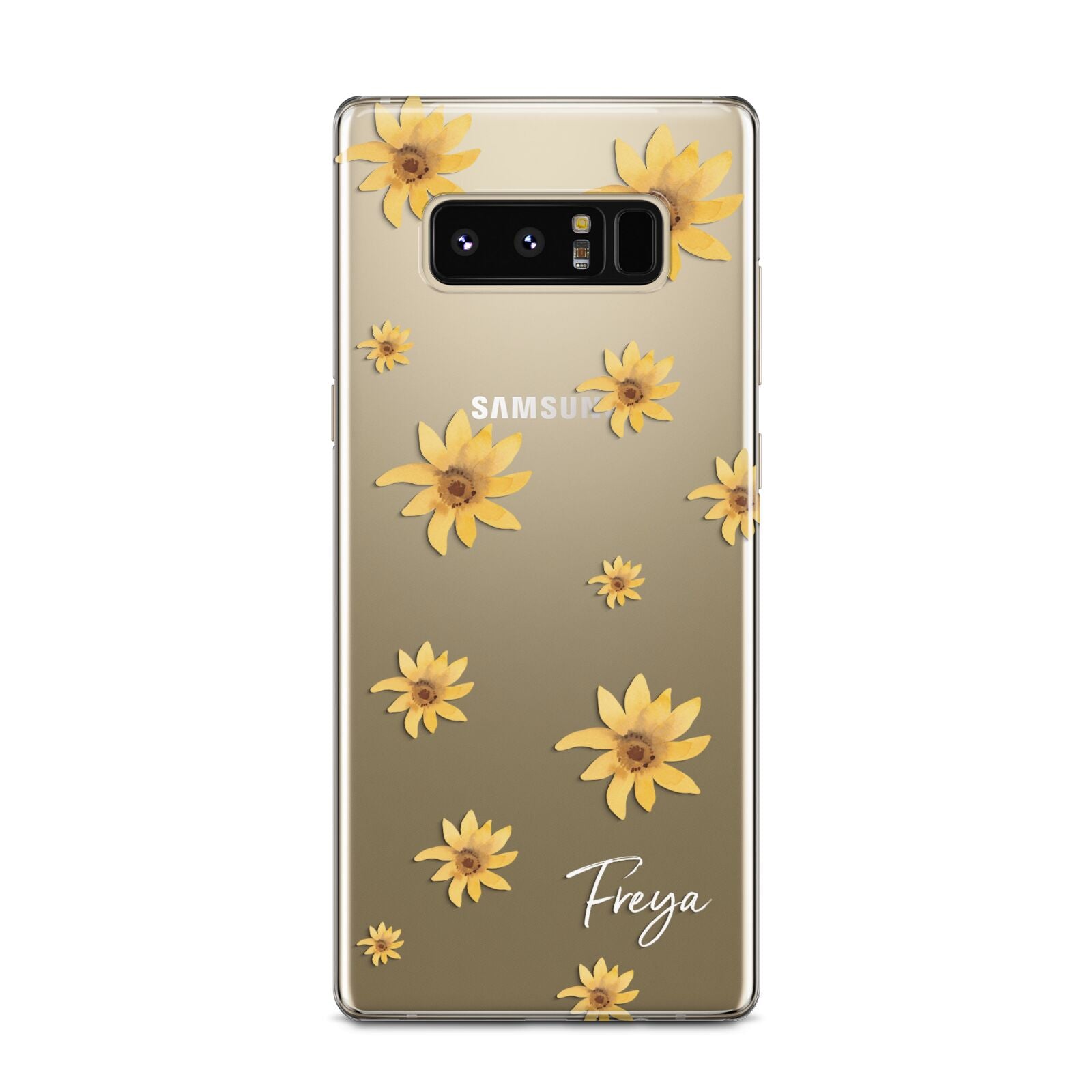 Personalised Yellow Lily Samsung Galaxy Note 8 Case