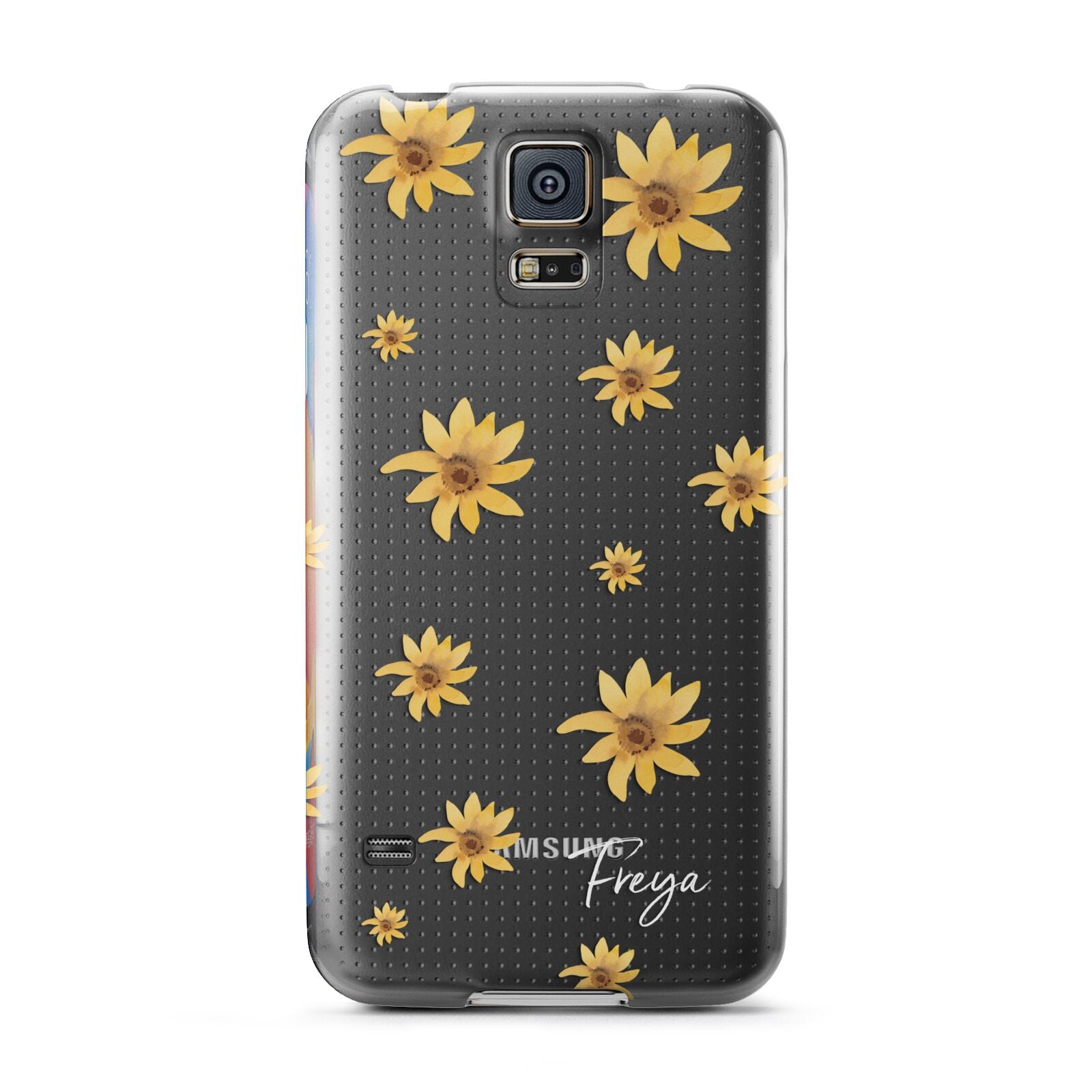 Personalised Yellow Lily Samsung Galaxy S5 Case