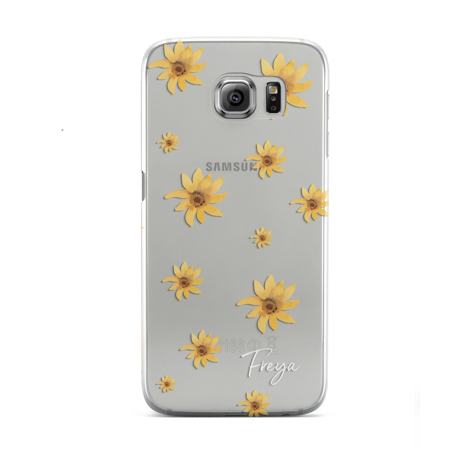 Personalised Yellow Lily Samsung Galaxy S6 Case