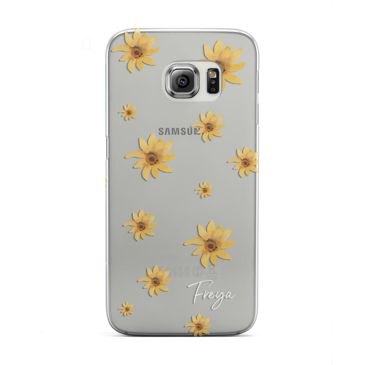 Personalised Yellow Lily Samsung Galaxy S6 Edge Case