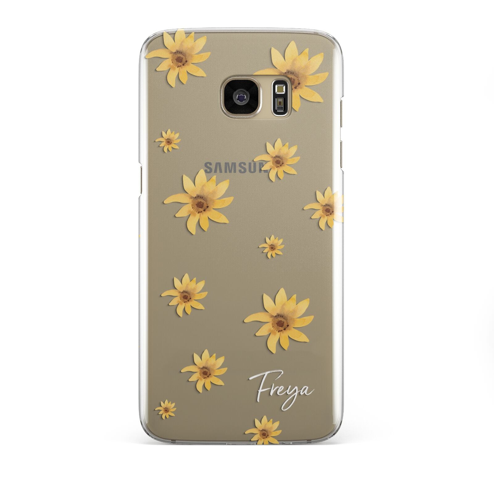 Personalised Yellow Lily Samsung Galaxy S7 Edge Case