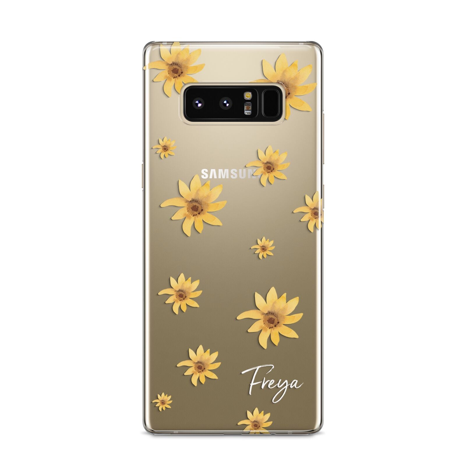 Personalised Yellow Lily Samsung Galaxy S8 Case