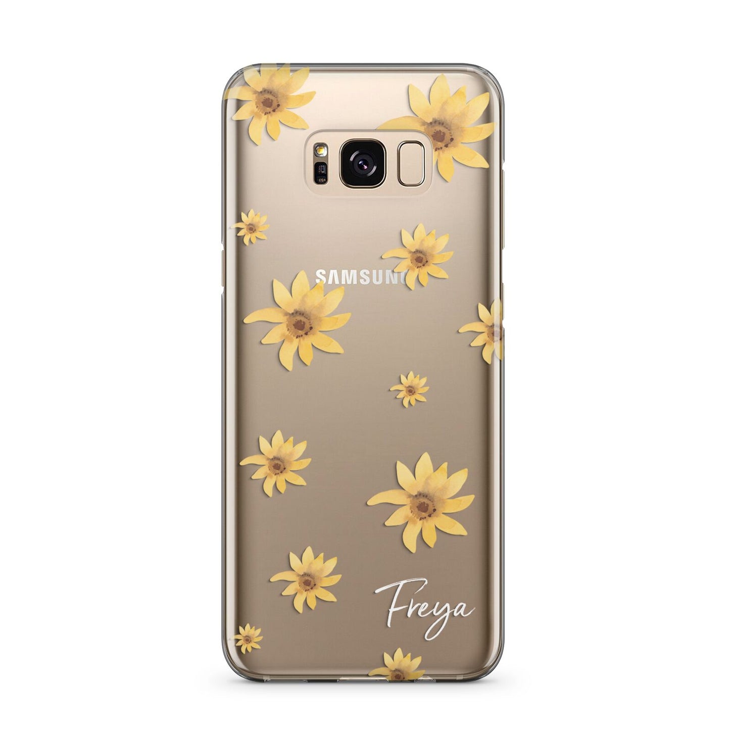 Personalised Yellow Lily Samsung Galaxy S8 Plus Case