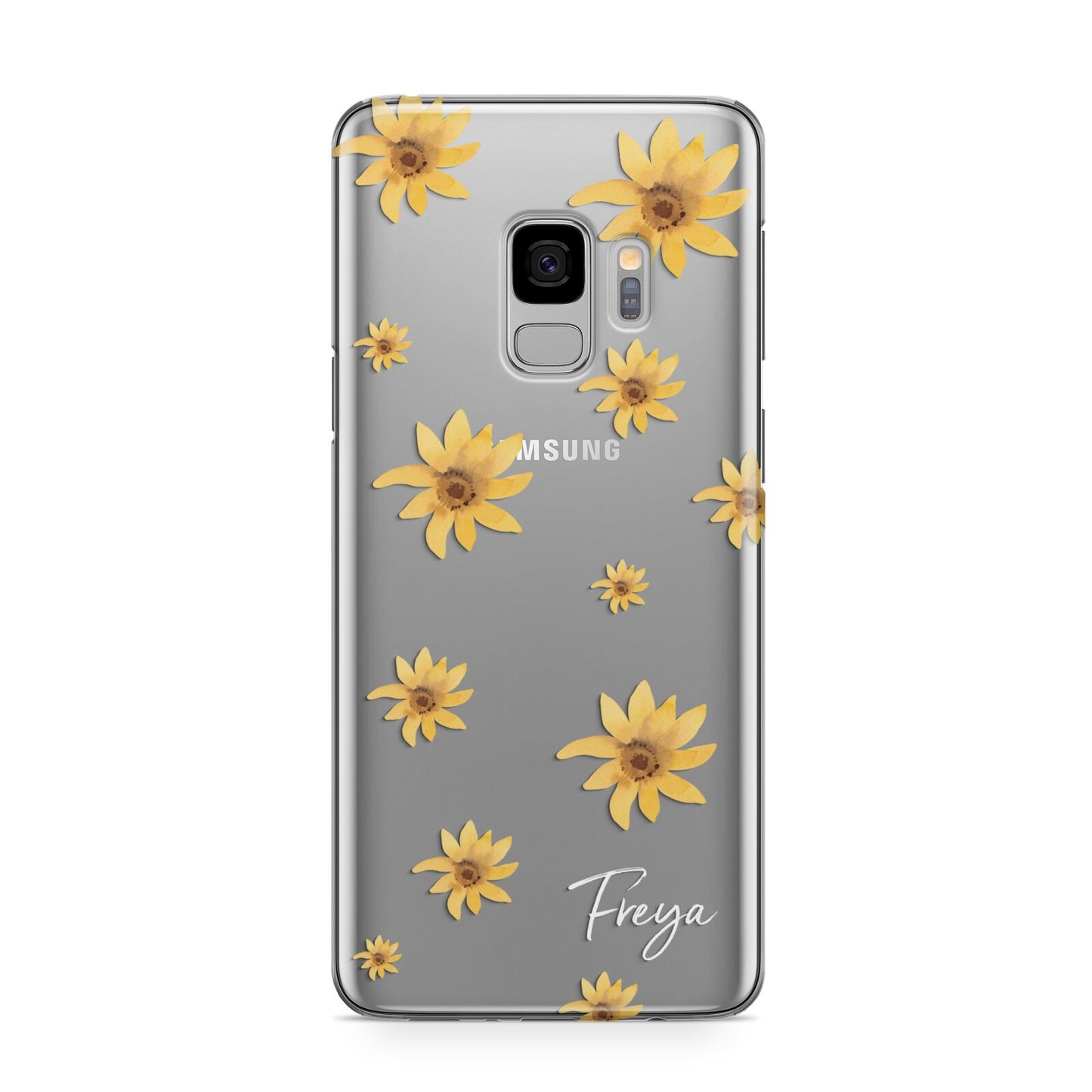 Personalised Yellow Lily Samsung Galaxy S9 Case