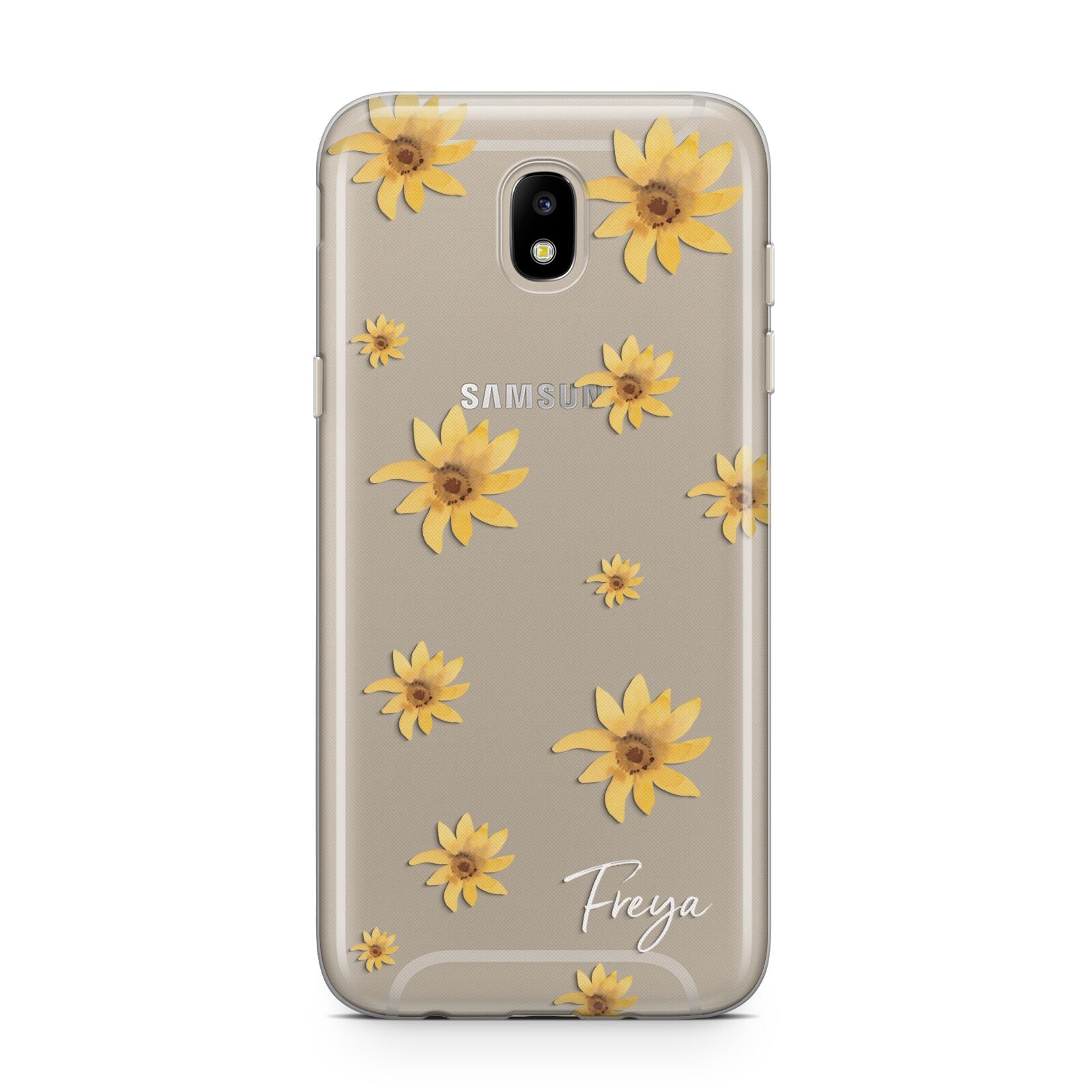 Personalised Yellow Lily Samsung J5 2017 Case