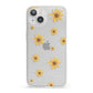 Personalised Yellow Lily iPhone 13 Clear Bumper Case