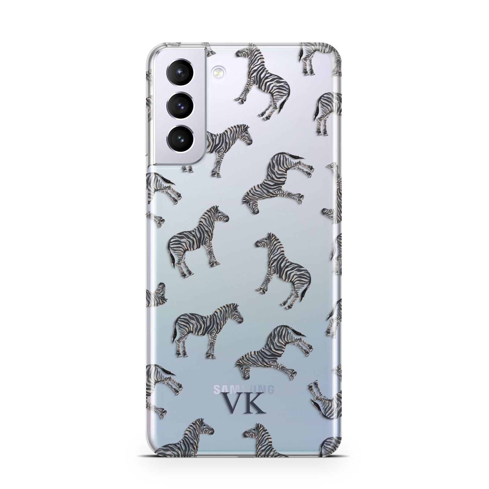 Personalised Zebra Samsung S21 Plus Phone Case