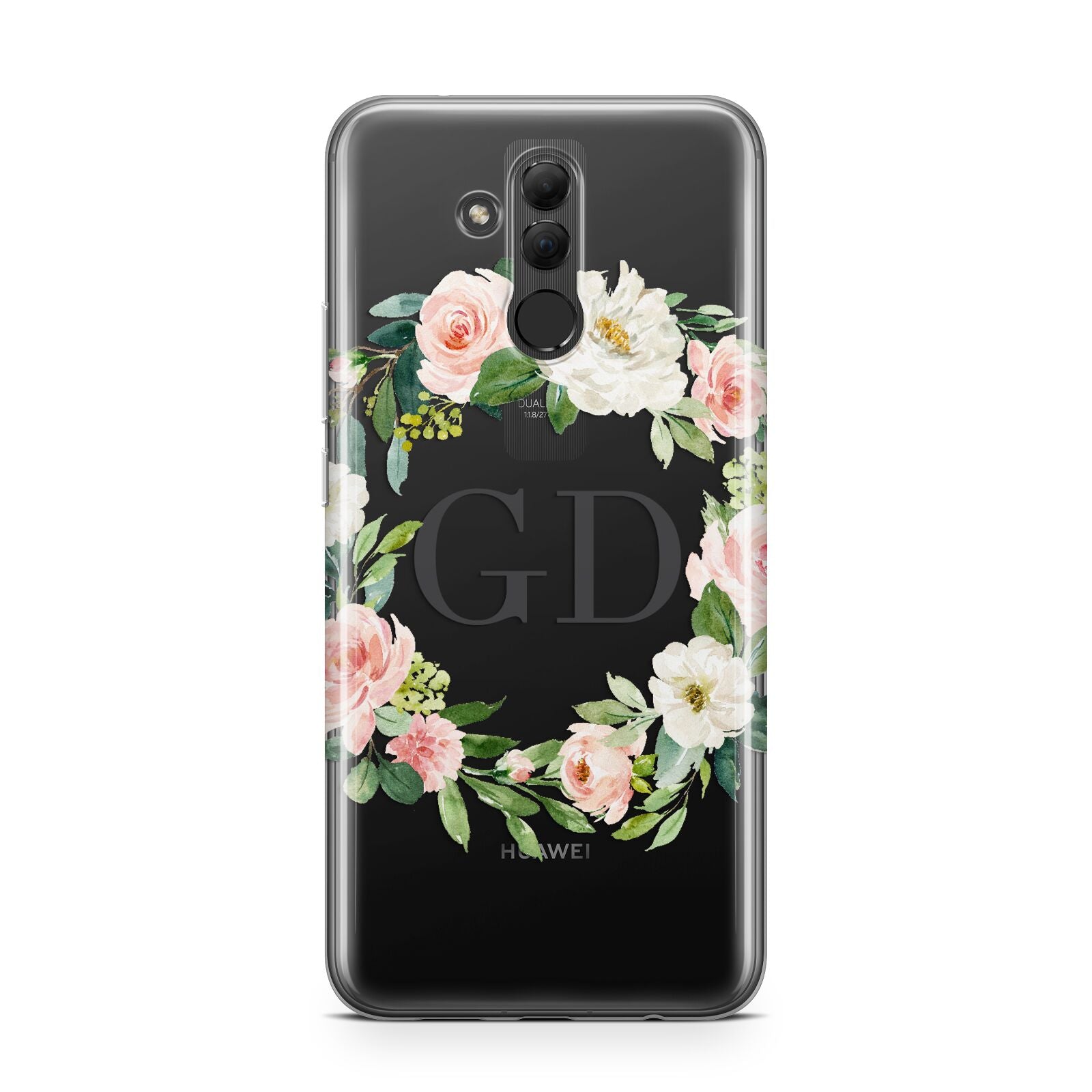 Personalised floral wreath Huawei Mate 20 Lite