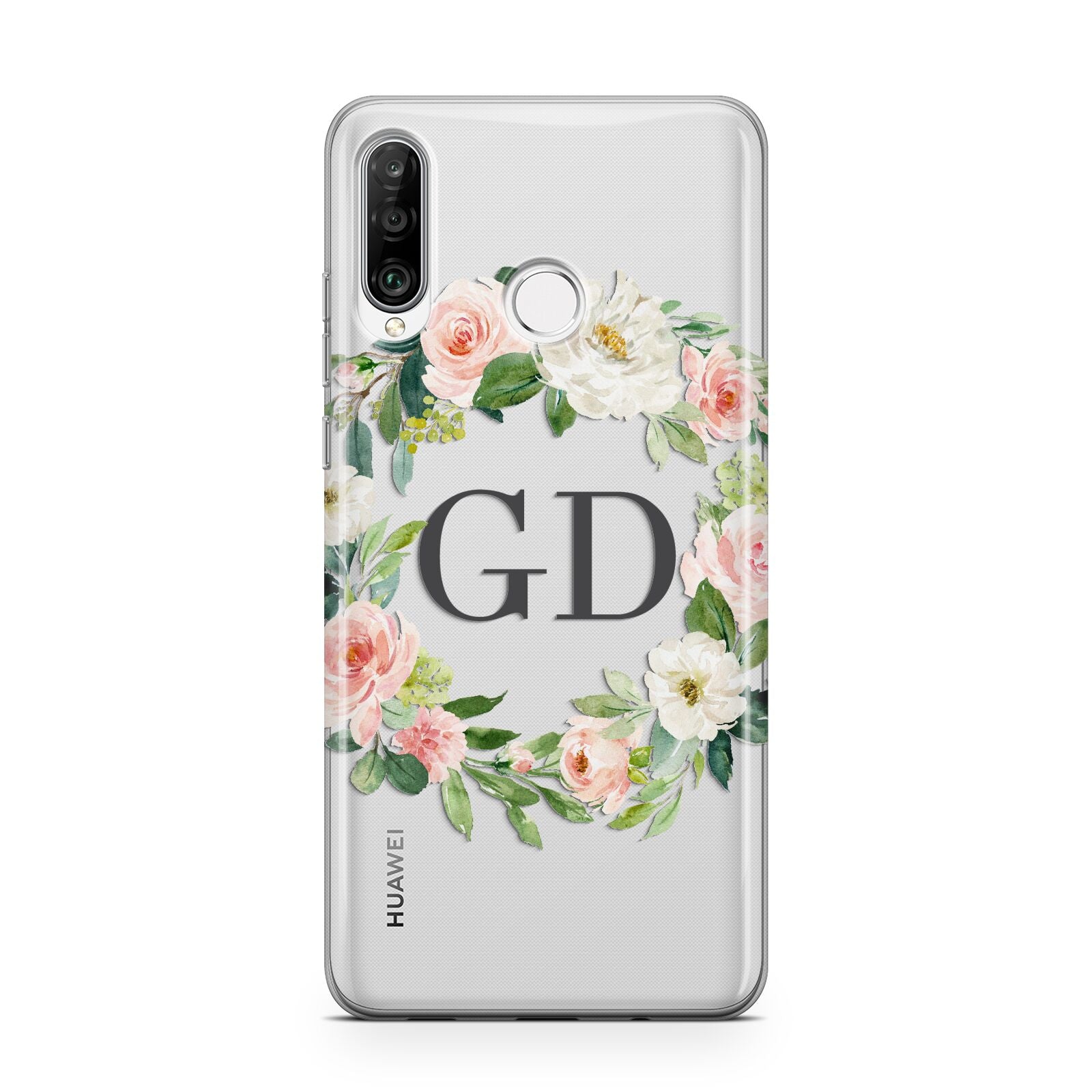 Personalised floral wreath Huawei P30 Lite Phone Case