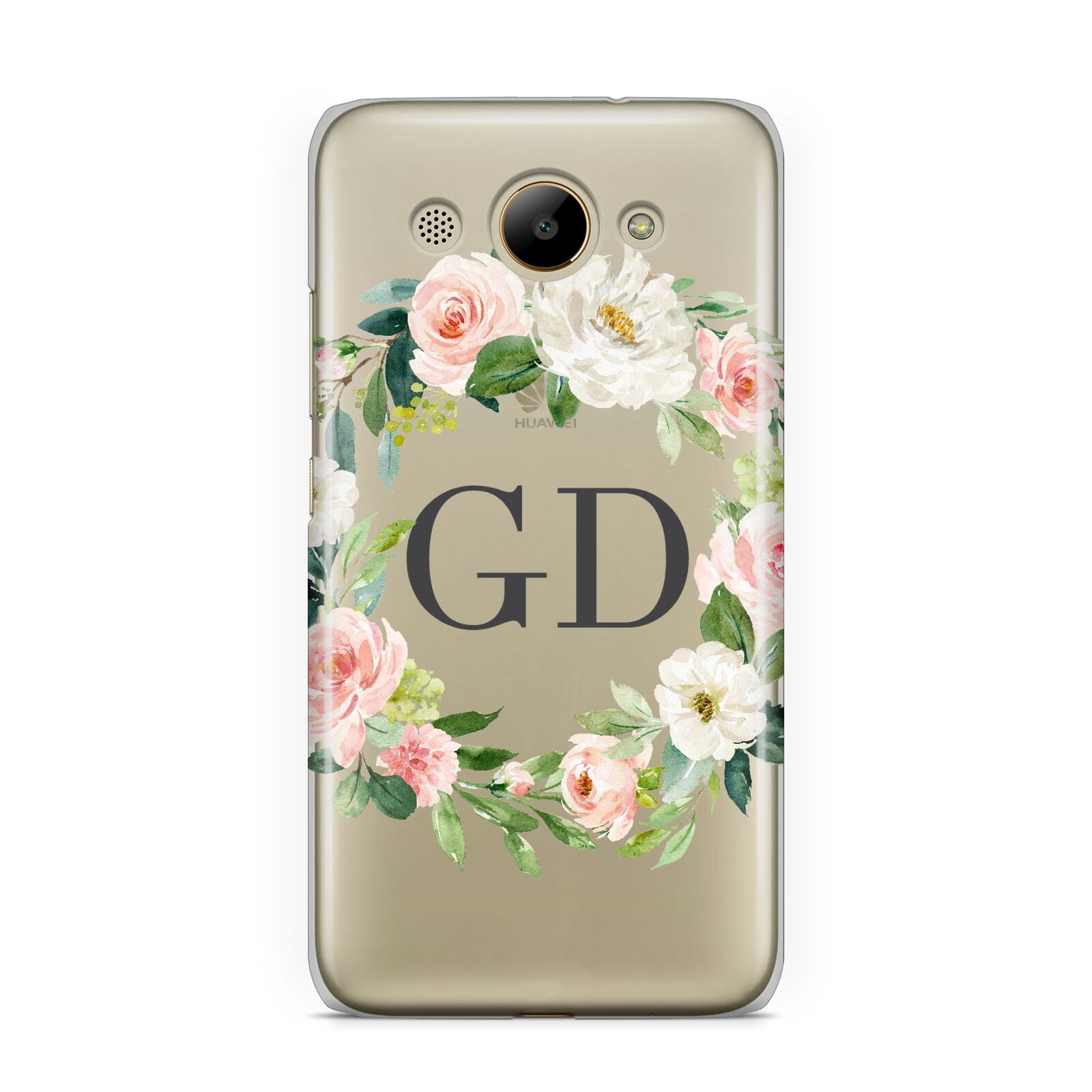 Personalised floral wreath Huawei Y3 2017