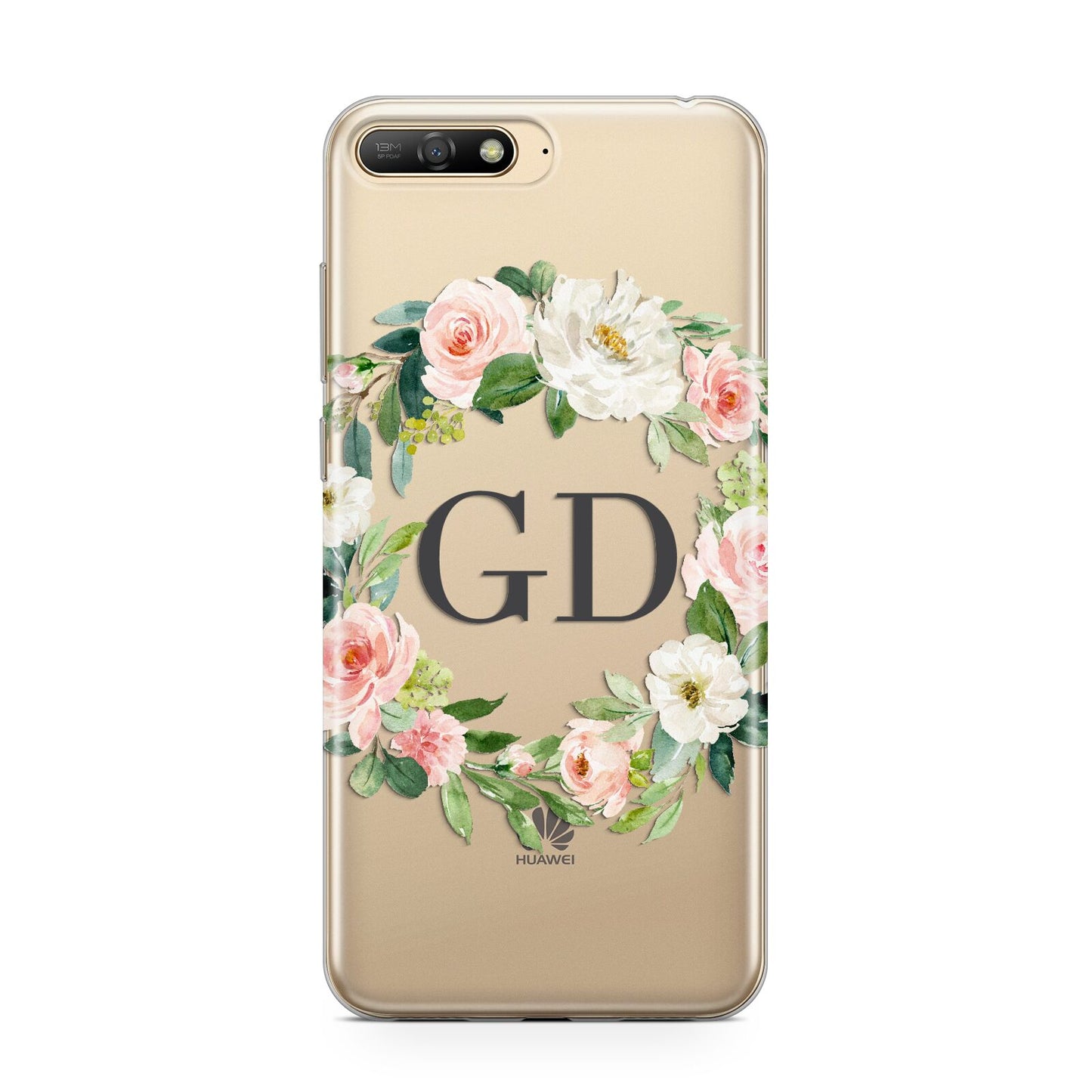 Personalised floral wreath Huawei Y6 2018