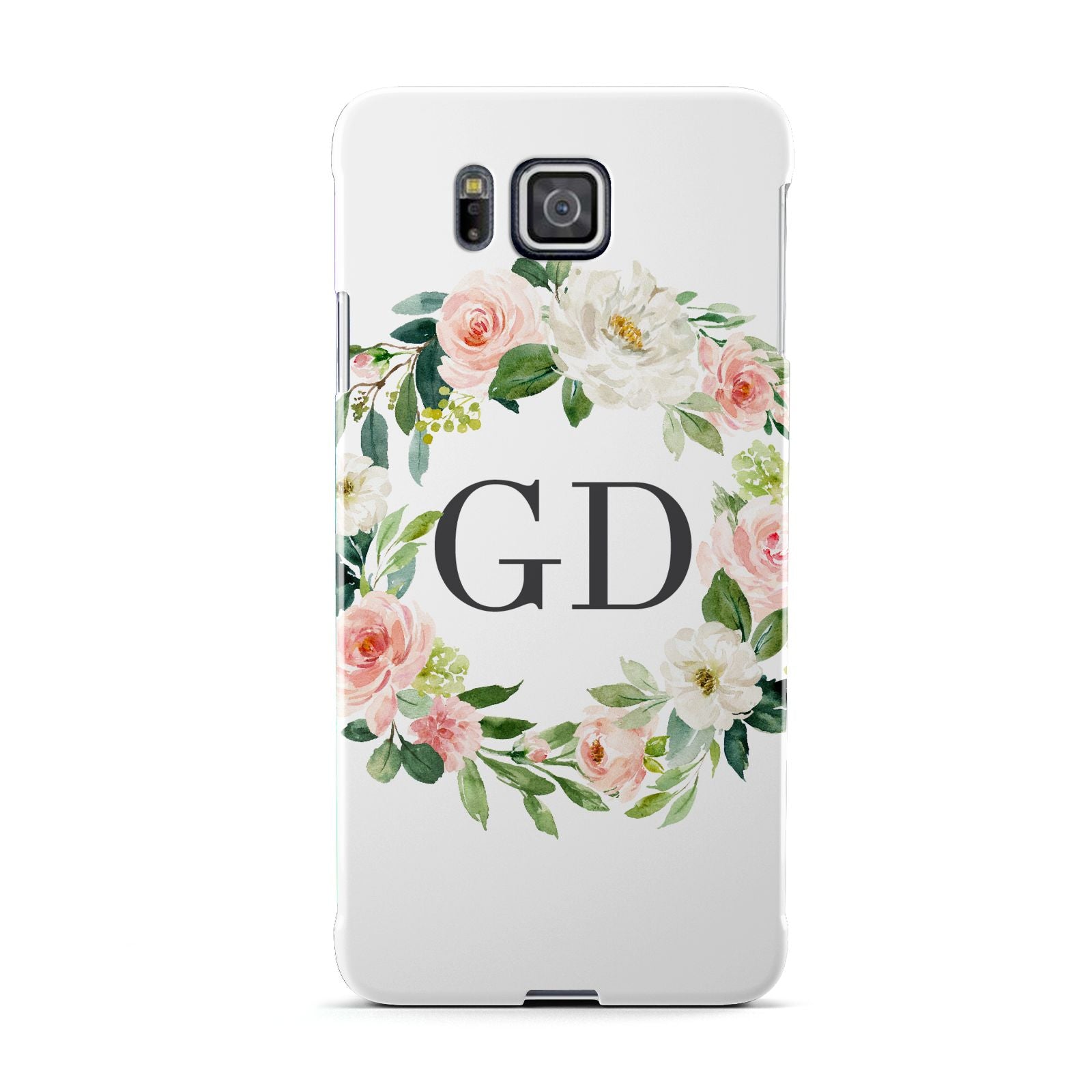 Personalised floral wreath Samsung Galaxy Alpha Case