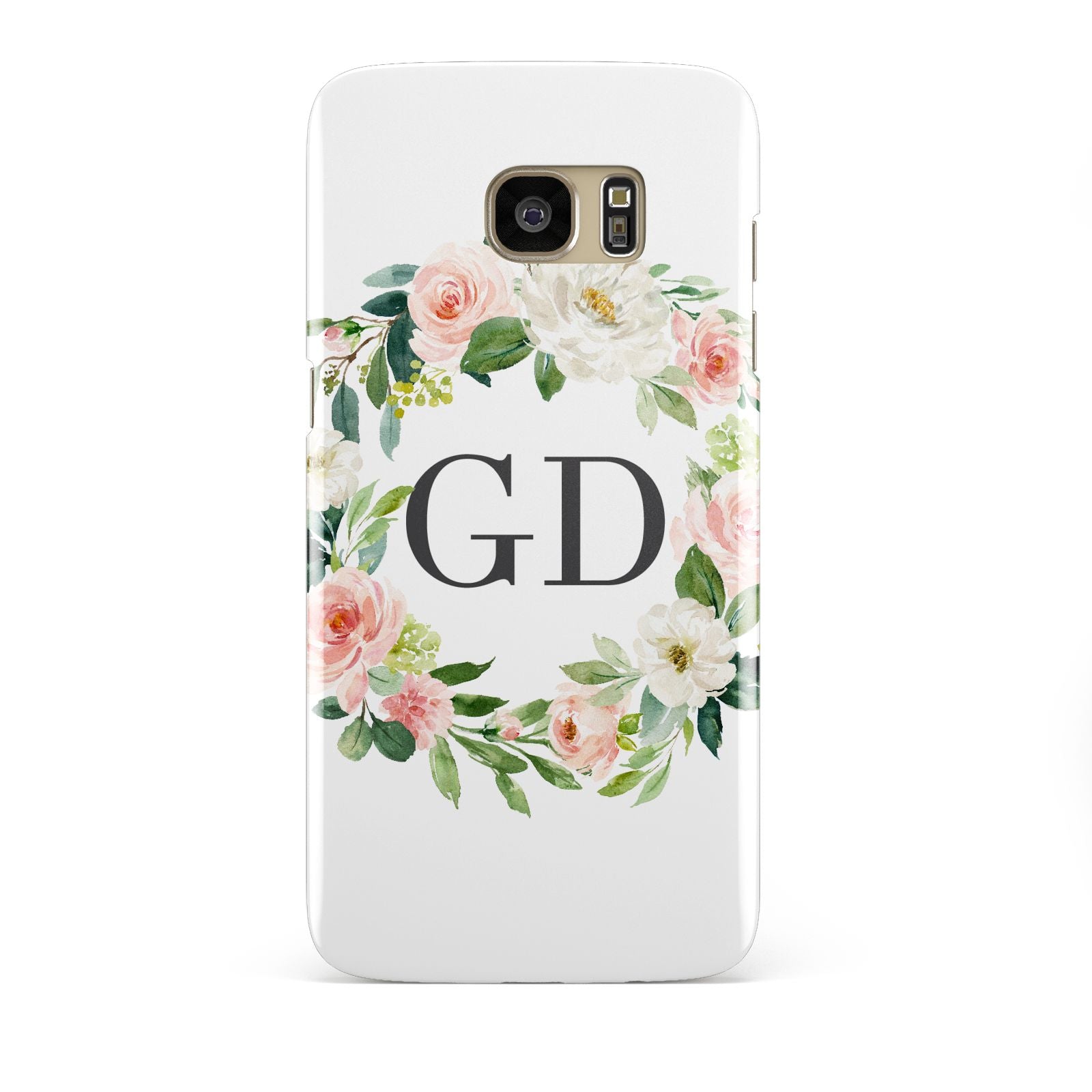 Personalised floral wreath Samsung Galaxy S7 Edge Case