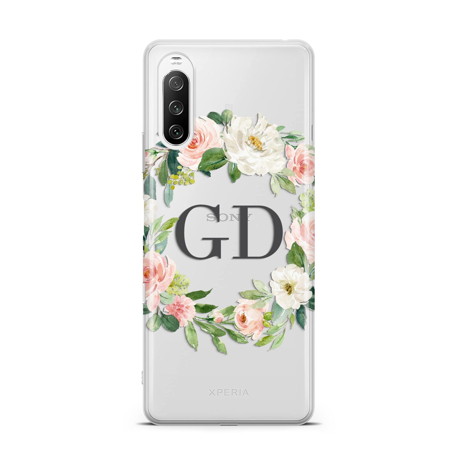 Personalised floral wreath Sony Xperia 10 III Case