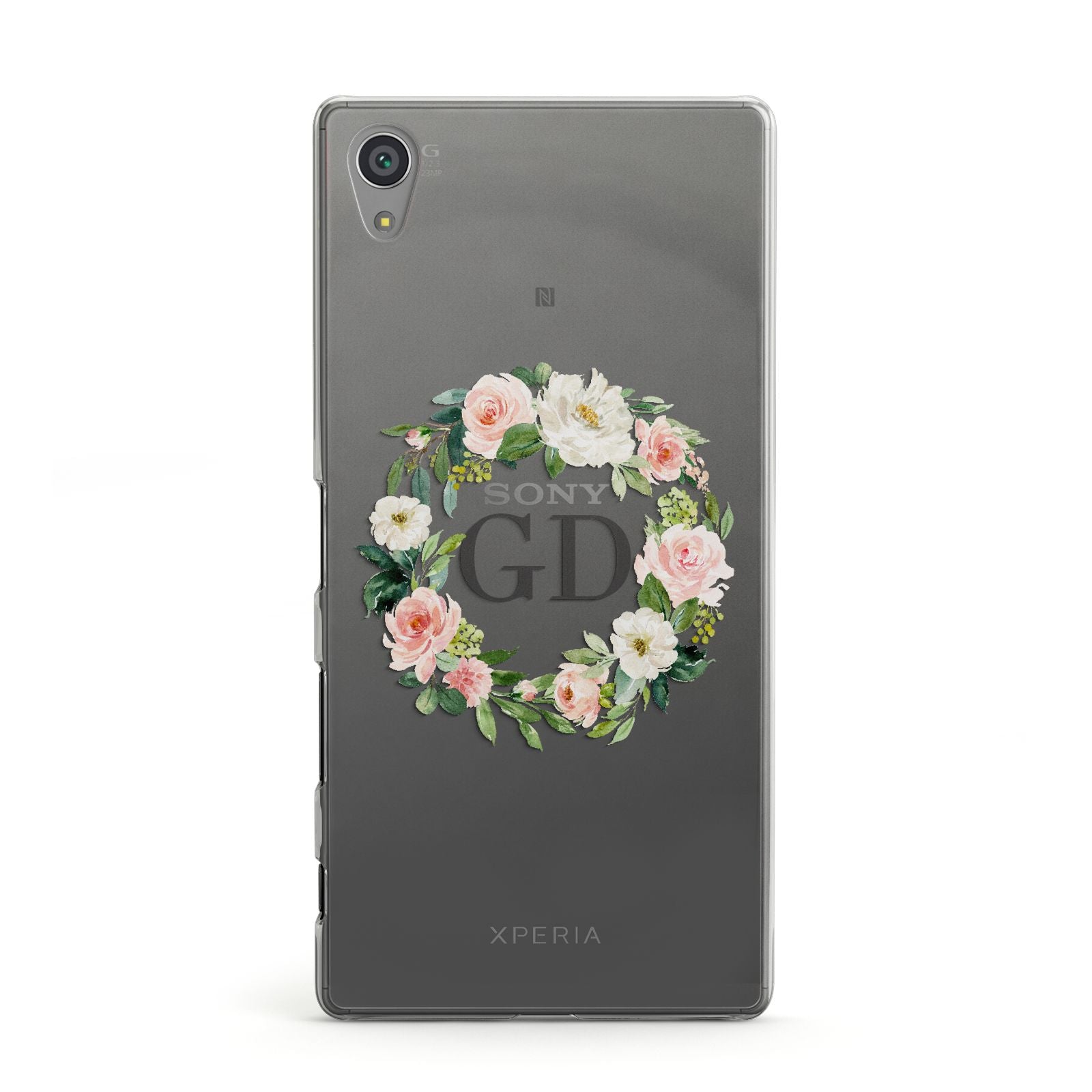 Personalised floral wreath Sony Xperia Case