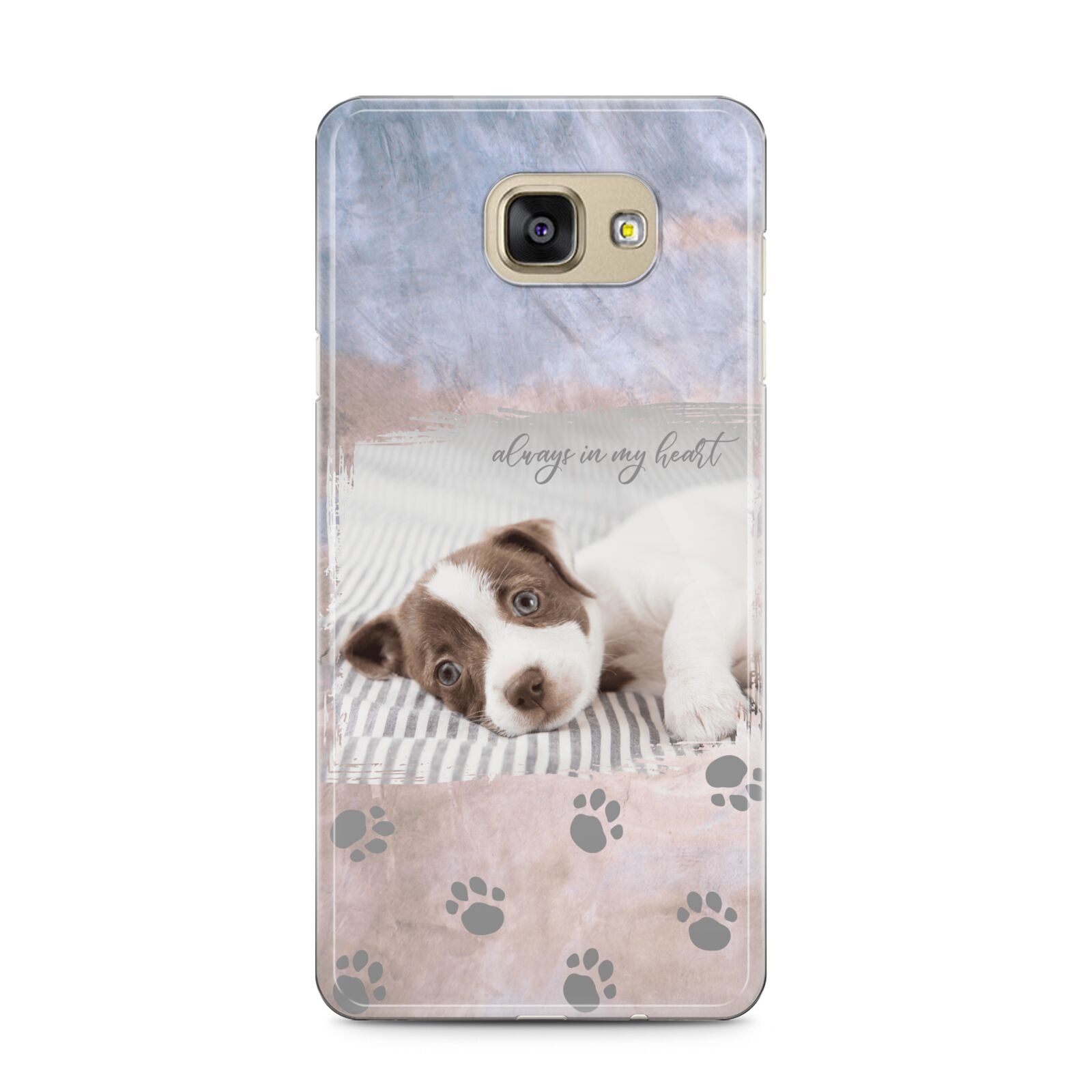 Pet Photo Personalised Samsung Galaxy A5 2016 Case on gold phone