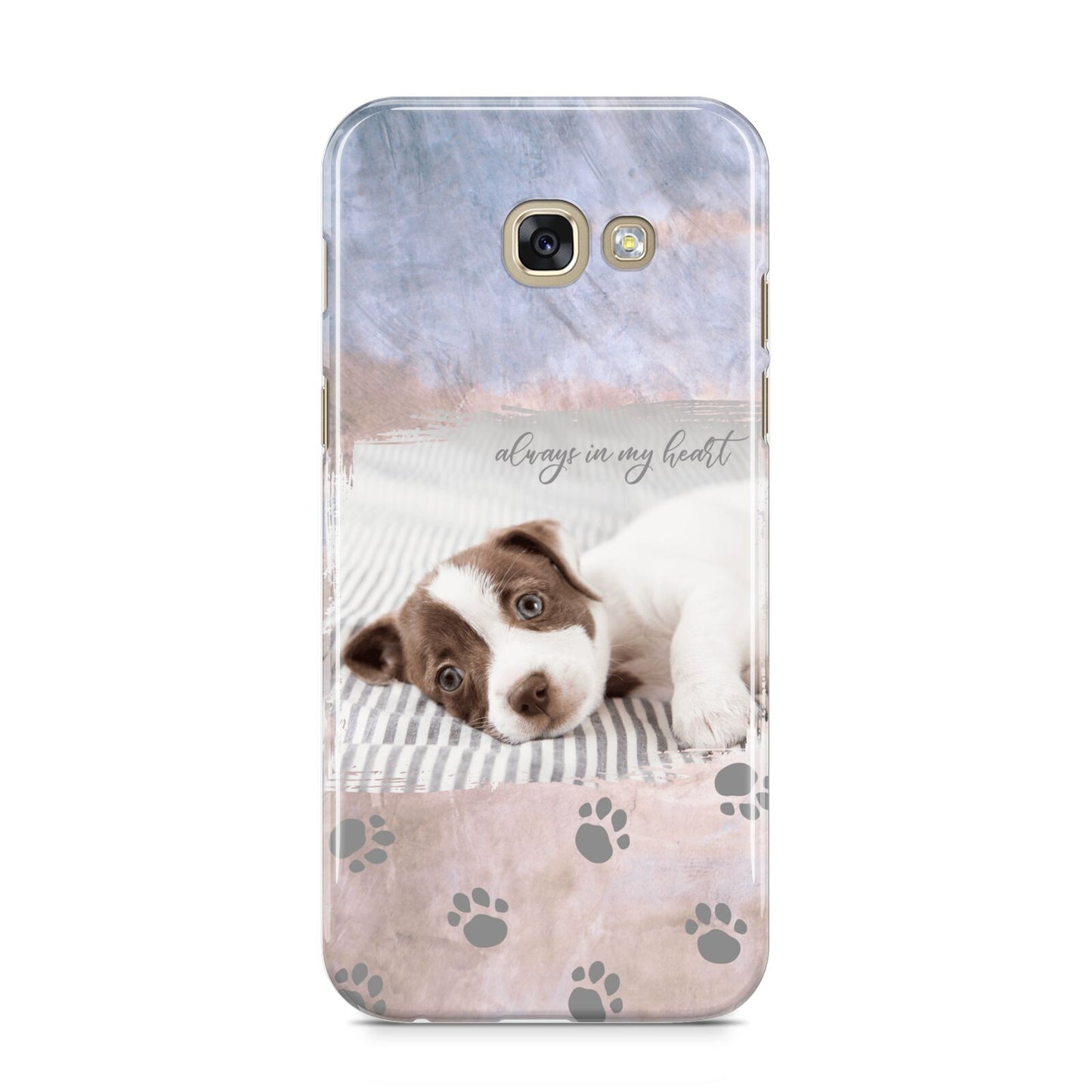 Pet Photo Personalised Samsung Galaxy A5 2017 Case on gold phone