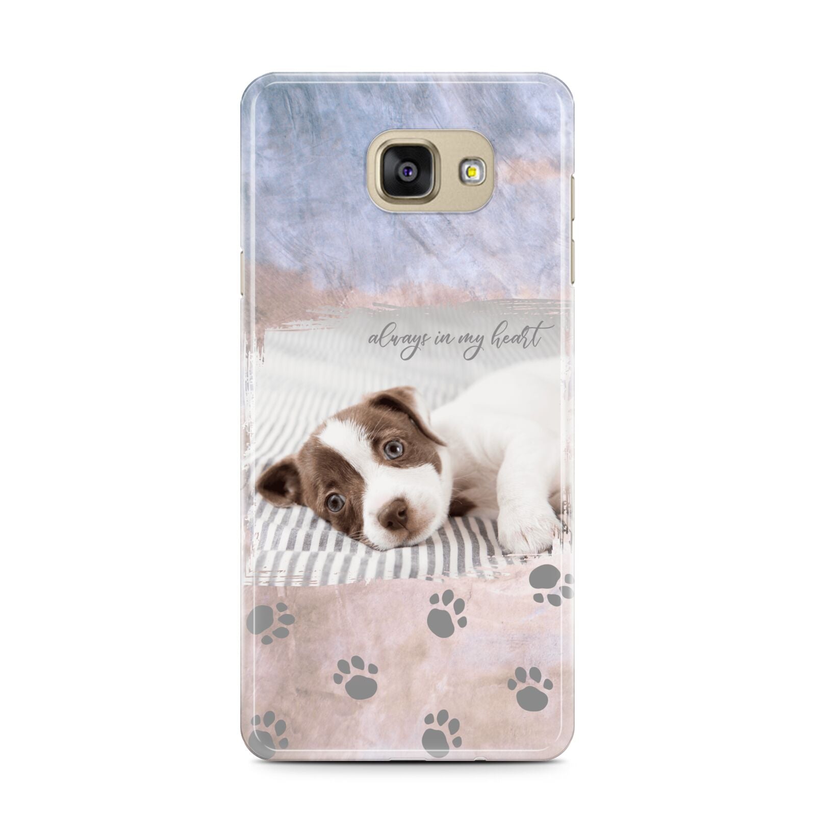 Pet Photo Personalised Samsung Galaxy A7 2016 Case on gold phone