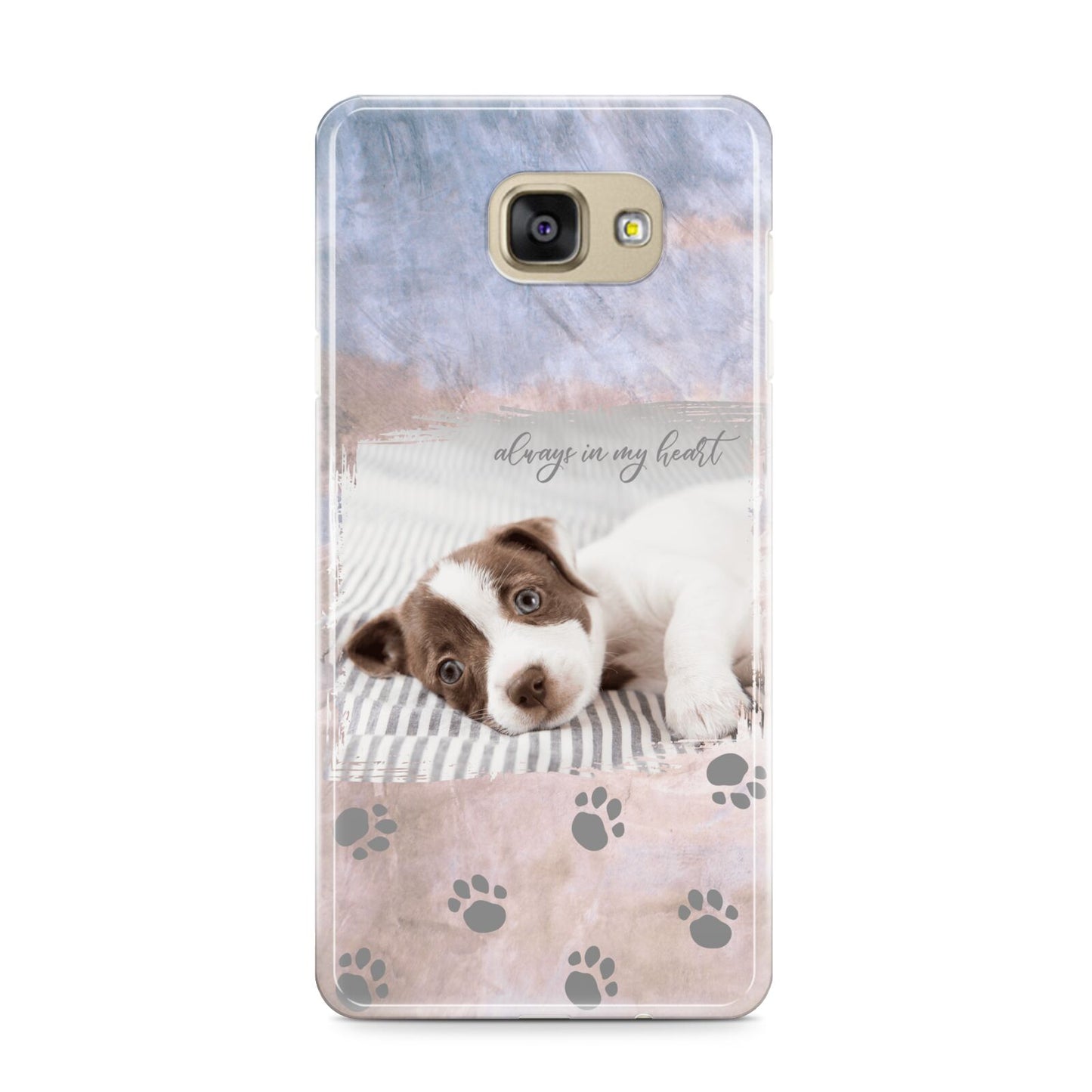 Pet Photo Personalised Samsung Galaxy A9 2016 Case on gold phone