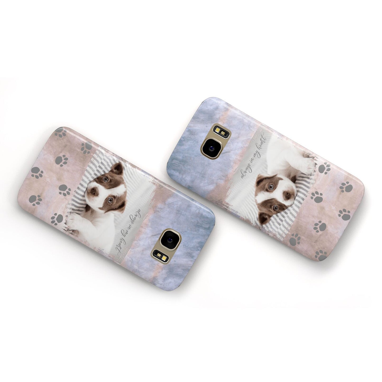 Pet Photo Personalised Samsung Galaxy Case Flat Overview