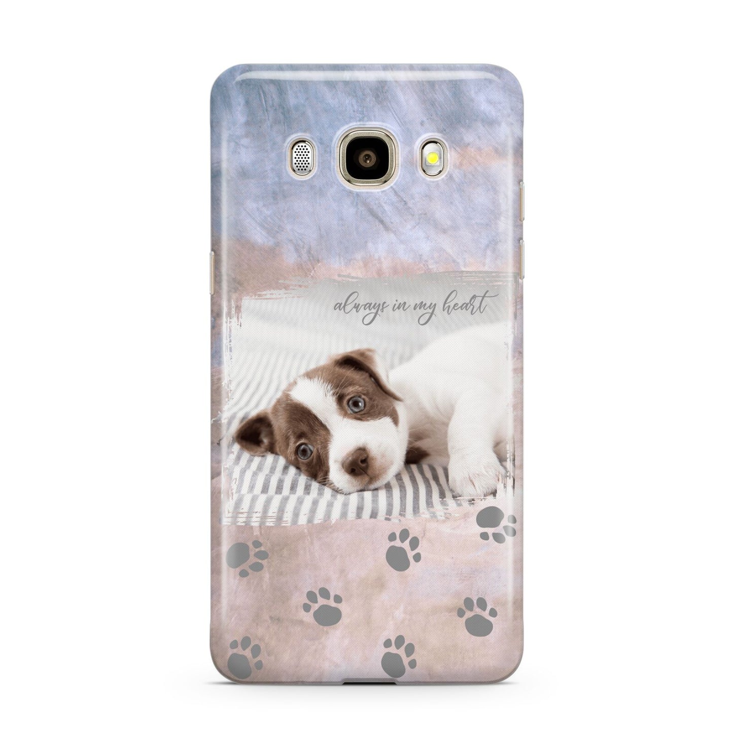 Pet Photo Personalised Samsung Galaxy J7 2016 Case on gold phone