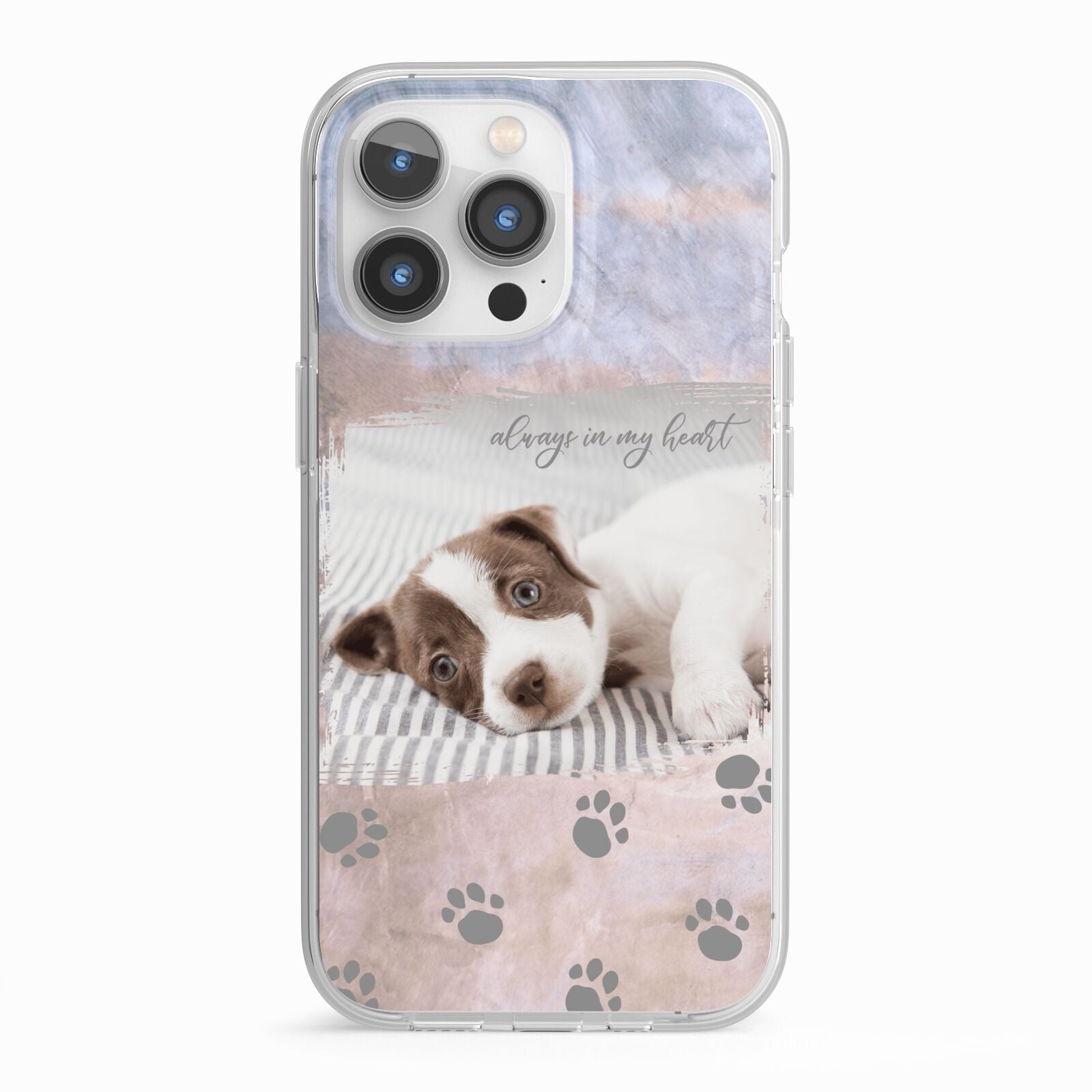 Pet Photo Personalised iPhone 13 Pro TPU Impact Case with White Edges