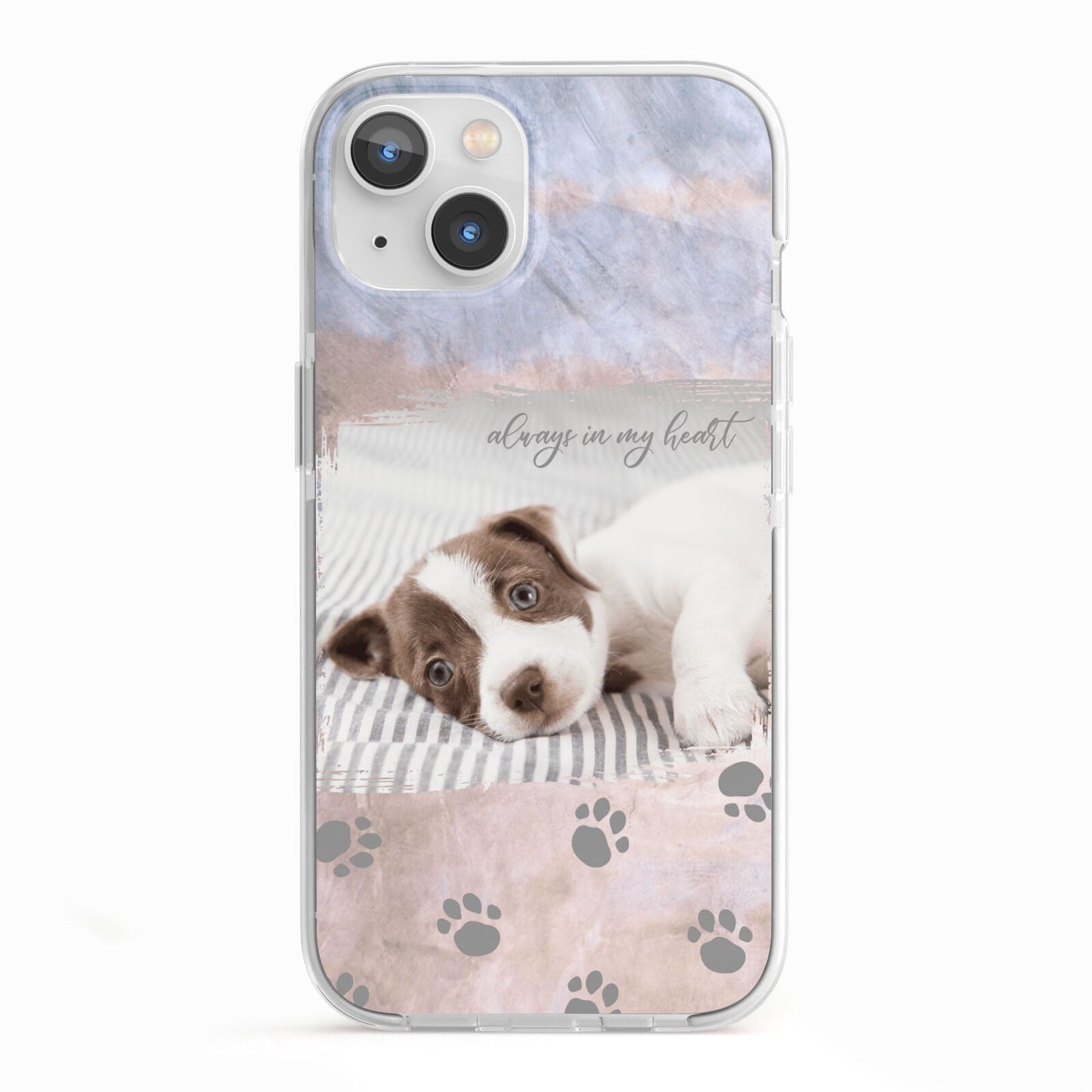 Pet Photo Personalised iPhone 13 TPU Impact Case with White Edges